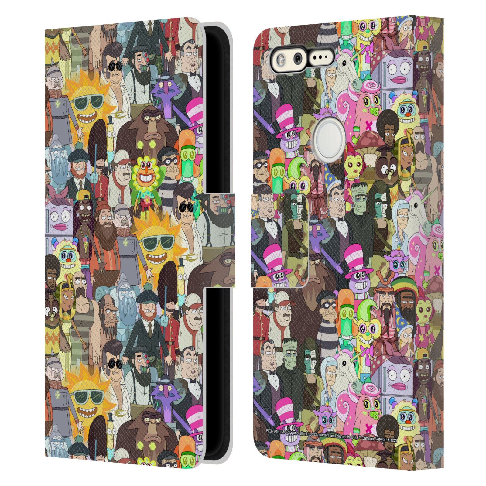 OFFICIAL RICK AND MORTY SEASON 3 GRAPHICS LEATHER BOOK CASE FOR GOOGLE PHONES - Picture 11 of 13