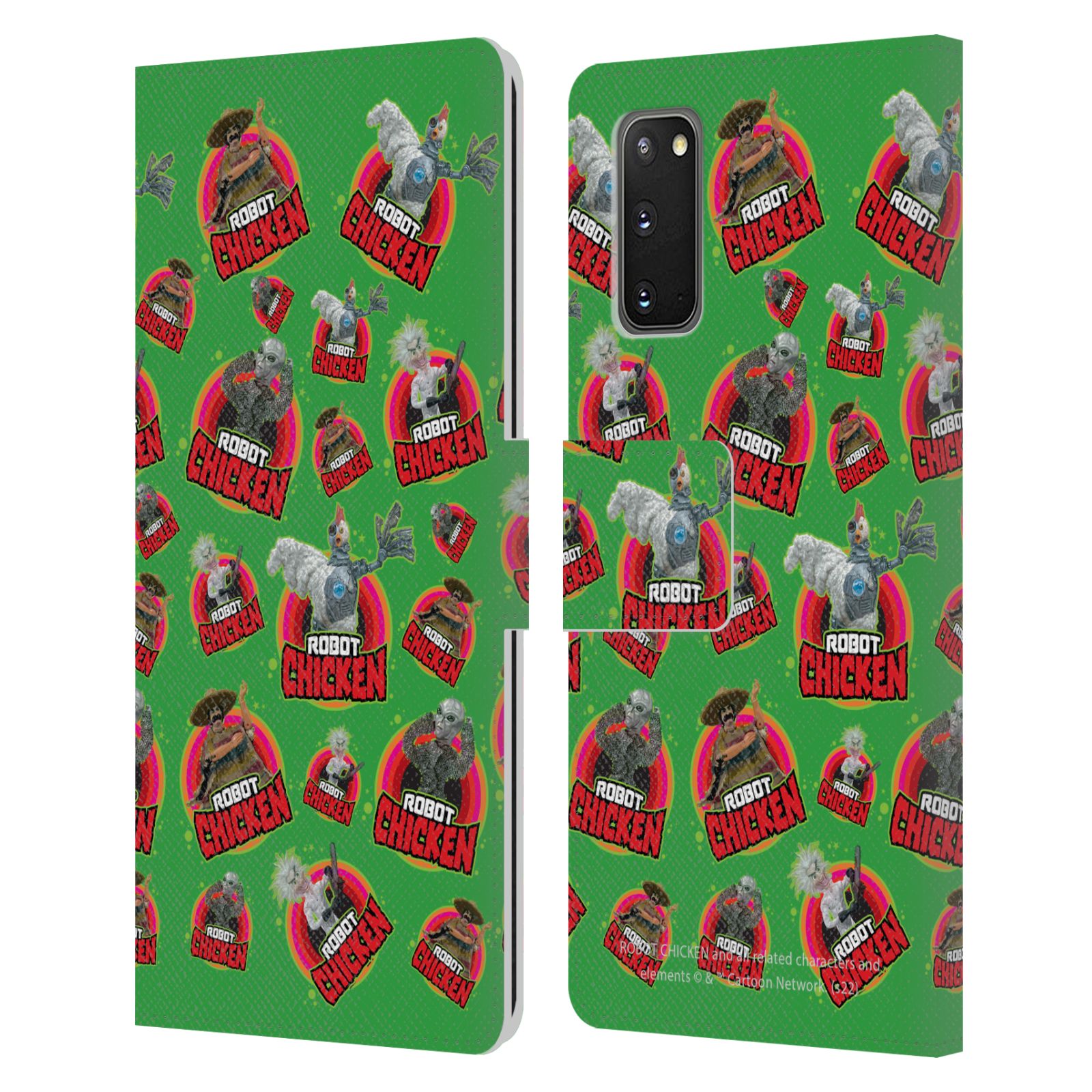 FUNDA BILLETERA OFICIAL ROBOT POLLO GRÁFICOS CUERO LIBRO PARA TELÉFONOS SAMSUNG 1 - Imagen 8 de 9