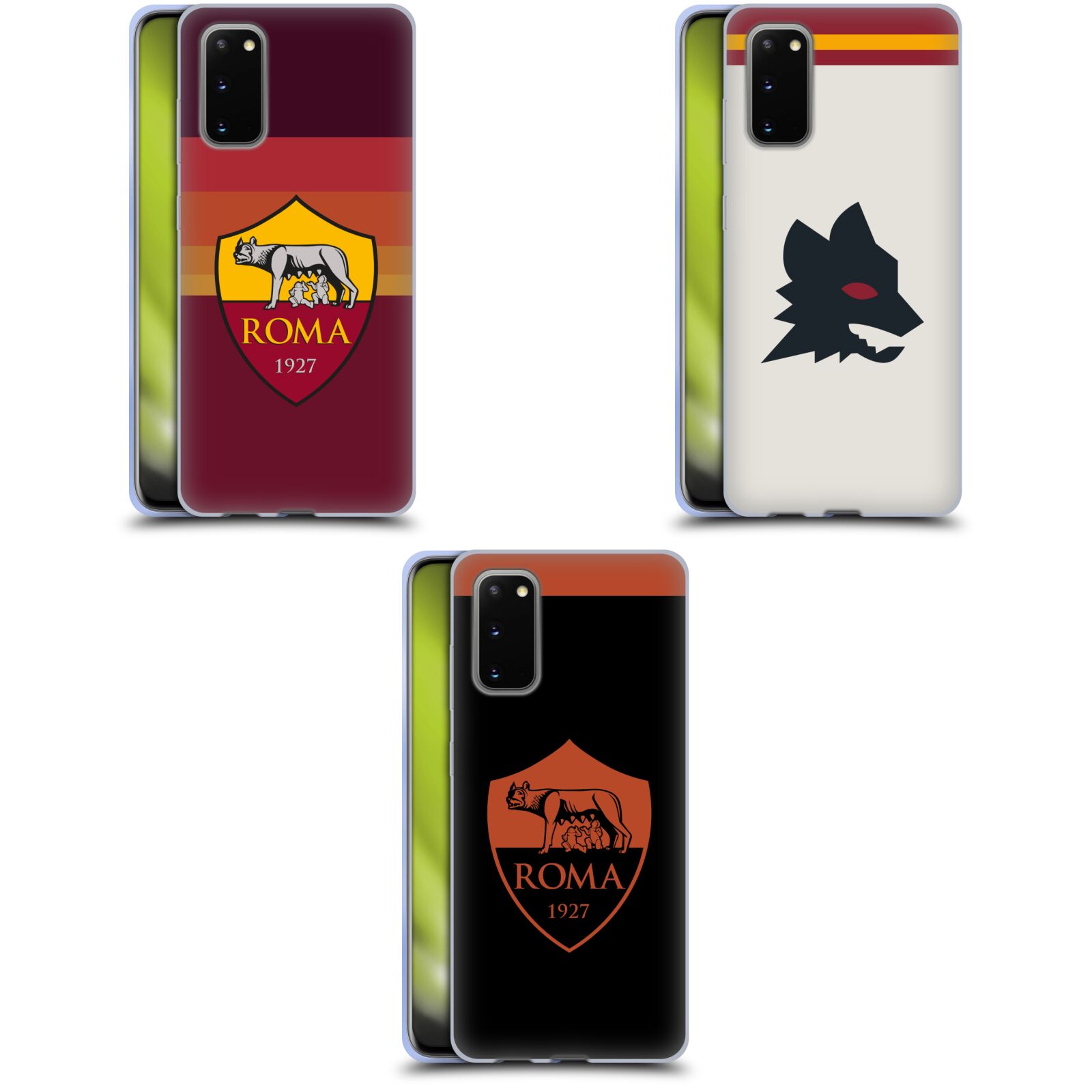 OFFICIAL AS ROMA 2020/21 CREST KIT SOFT GEL CASE FOR SAMSUNG PHONES 1