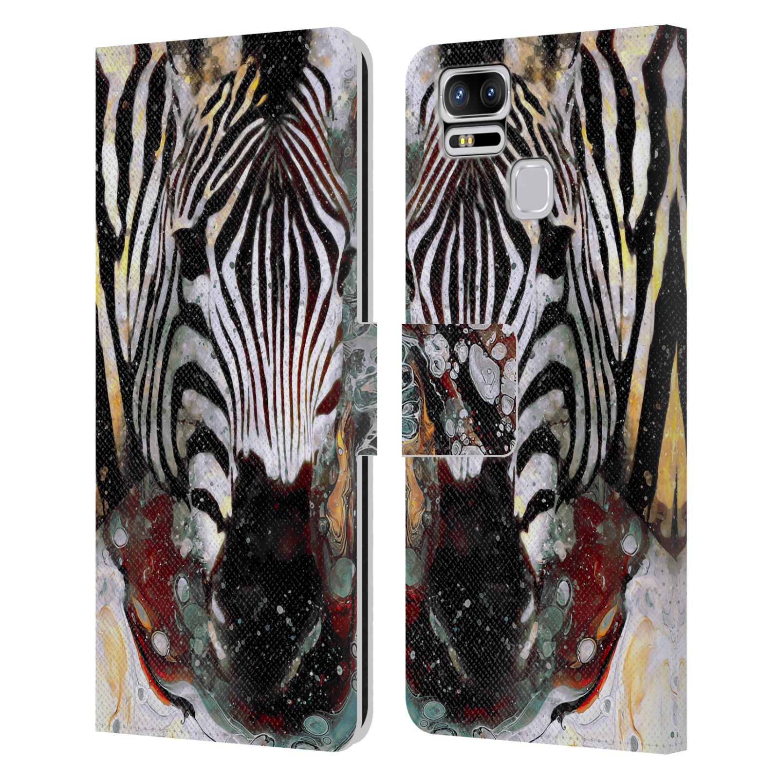 FUNDA OFICIAL RIZA PEKER ANIMAL ABSTRACTA CUERO LIBRO PARA TELÉFONOS ASUS ZENFONE - Imagen 6 de 6