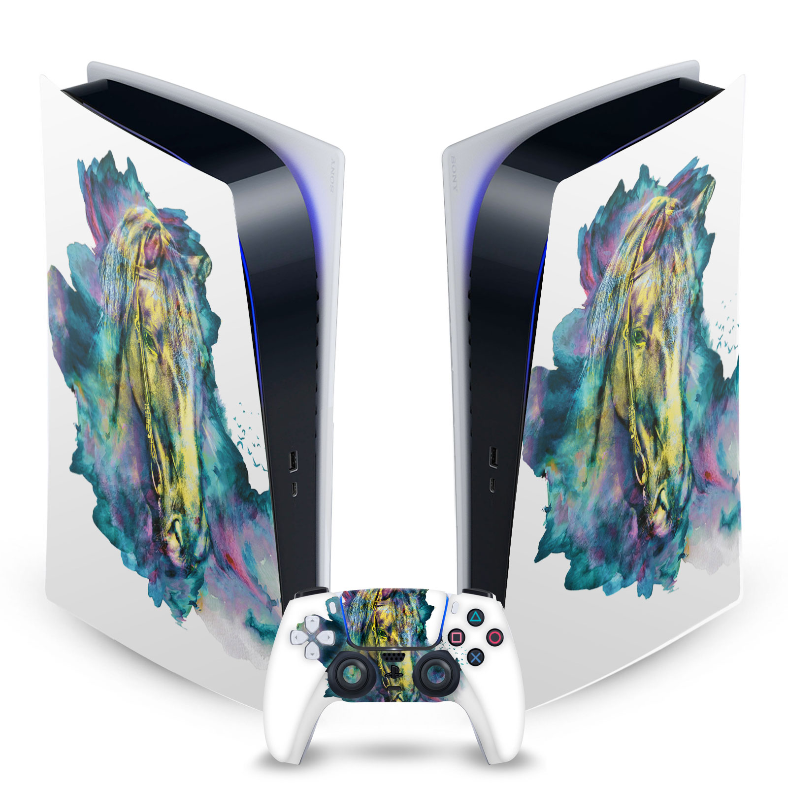 OFFICIAL RIZA PEKER ART MIX VINYL SKIN DECAL FOR SONY PS5 DIGITAL EDITION BUNDLE