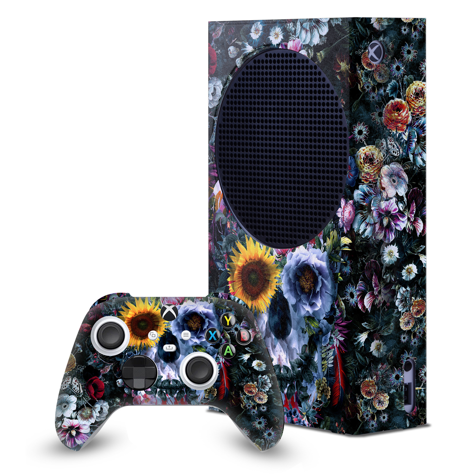 OFFICIAL RIZA PEKER ART MIX CONSOLE WRAP AND CONTROLLER SKIN FOR XBOX SERIES S