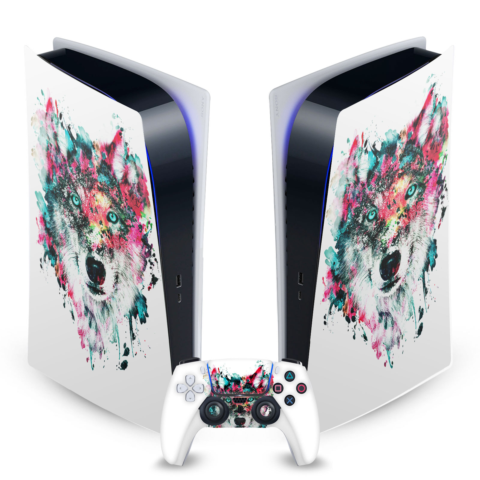 OFFICIAL RIZA PEKER ART MIX VINYL SKIN DECAL FOR SONY PS5 DIGITAL EDITION BUNDLE