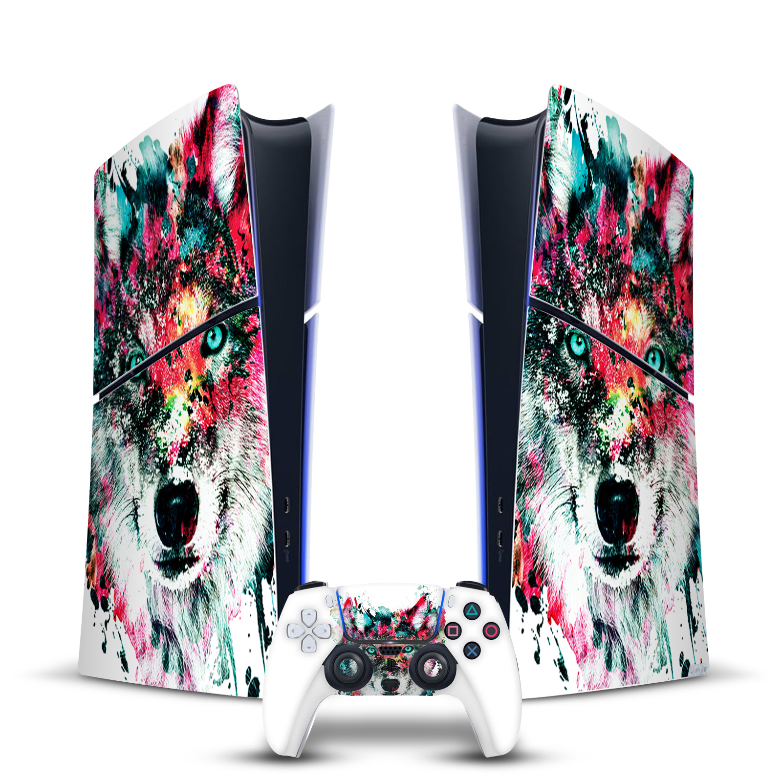 OFFICIAL RIZA PEKER ART MIX VINYL SKIN FOR PS5 SLIM DIGITAL CONSOLE & CONTROLLER