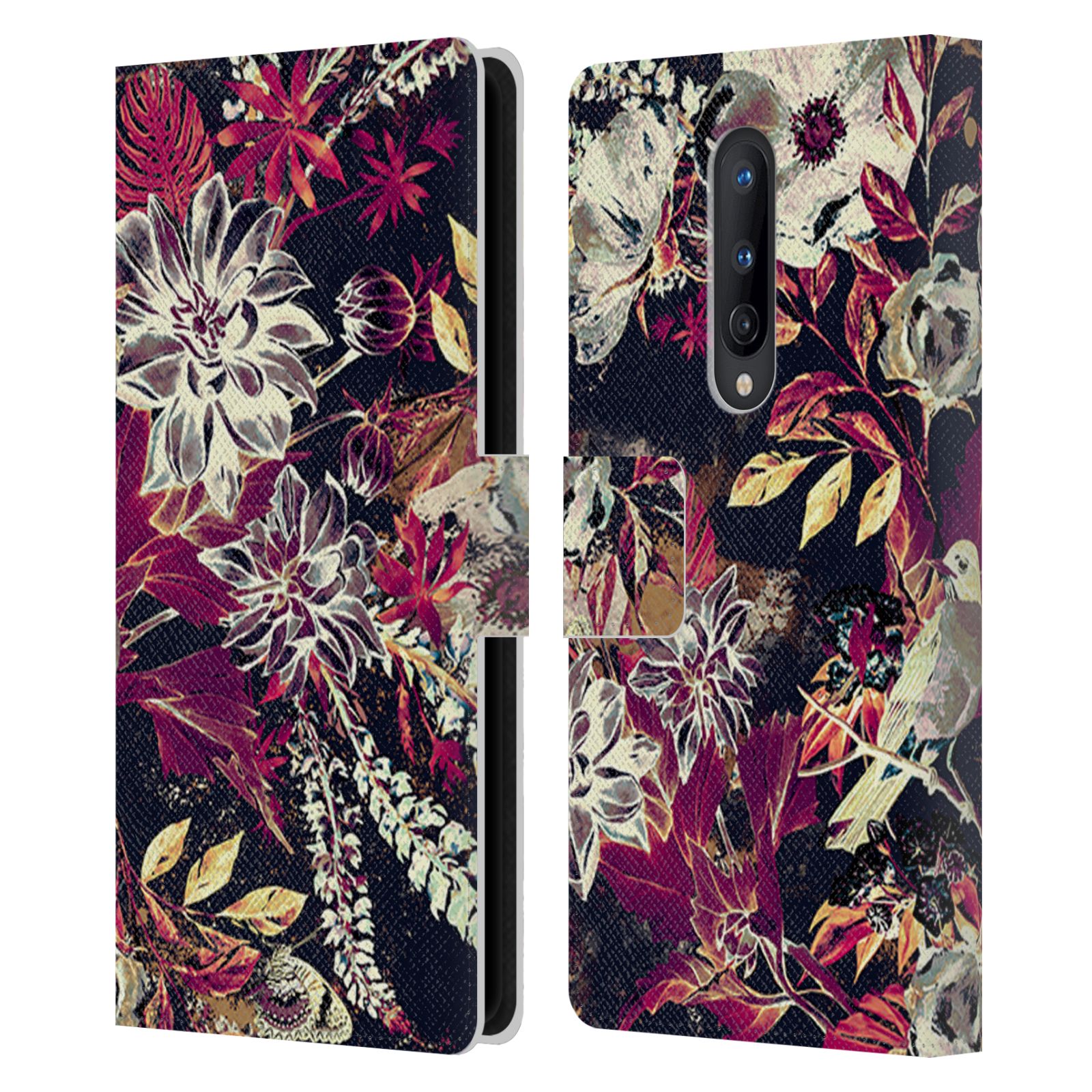 OFFICIAL RIZA PEKER FLOWERS LEATHER BOOK WALLET CASE COVER FOR ONEPLUS PHONES - Picture 13 of 18