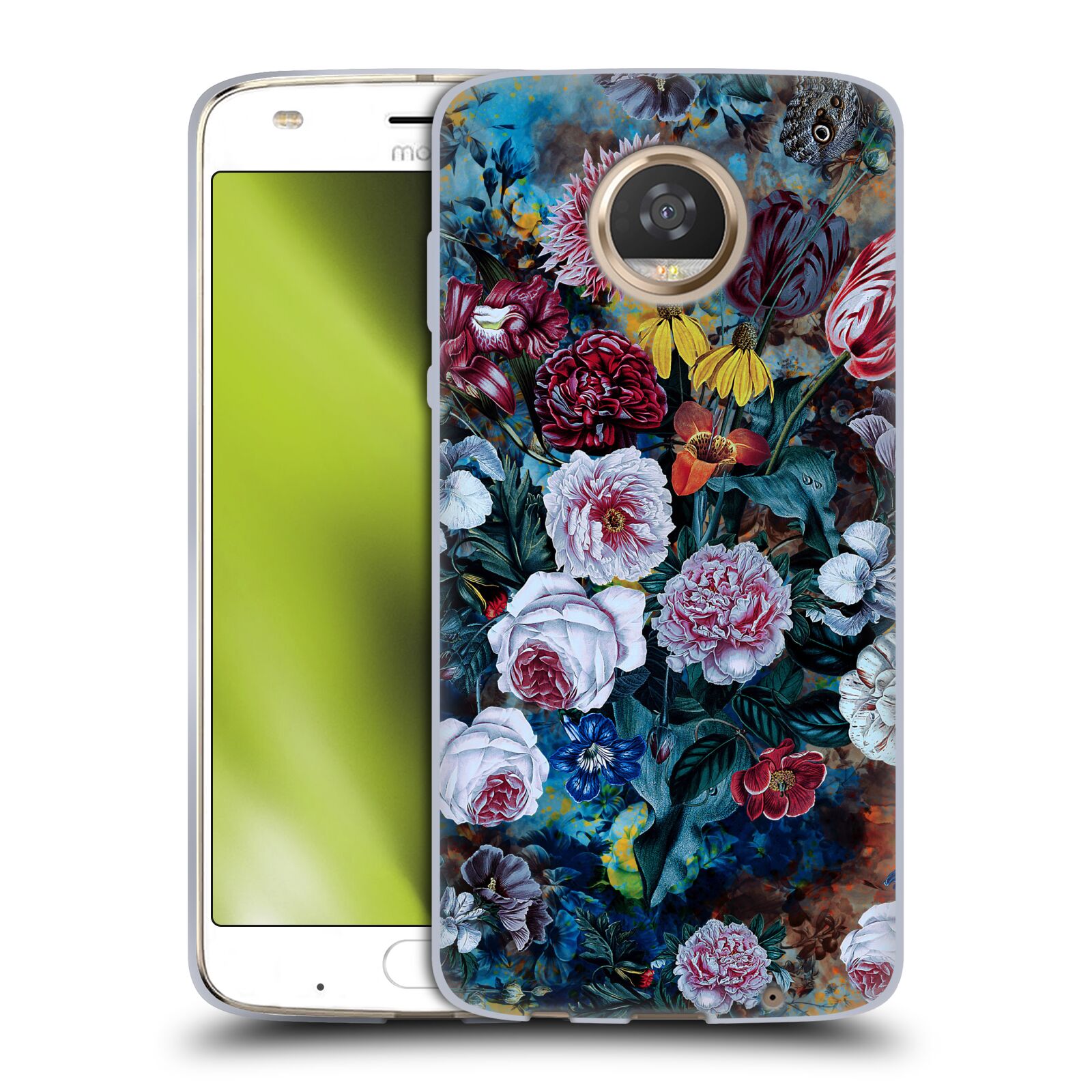 FUNDA OFICIAL DE GEL SUAVE RIZA PEKER FLORALES PARA TELÉFONOS MOTOROLA 2 - Imagen 11 de 14