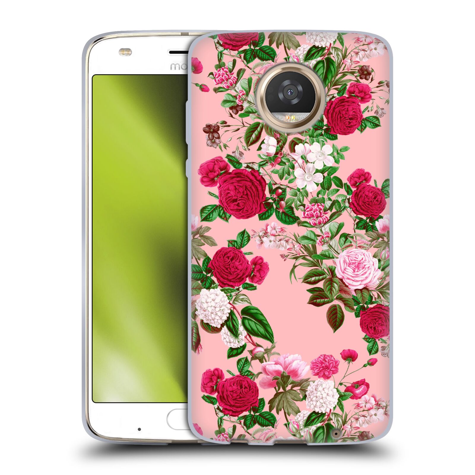 FUNDA OFICIAL DE GEL SUAVE RIZA PEKER FLORALES PARA TELÉFONOS MOTOROLA 2 - Imagen 12 de 14