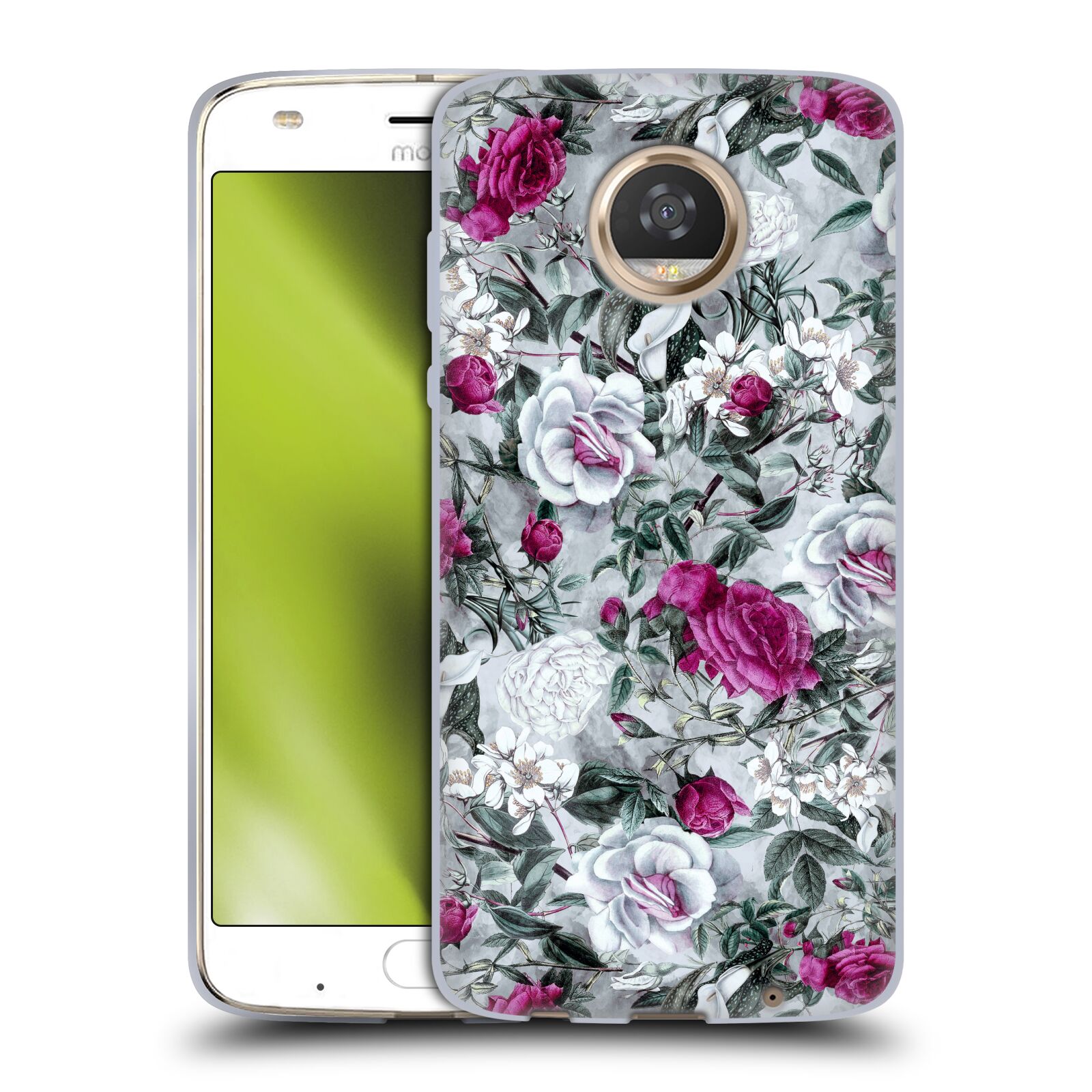 FUNDA OFICIAL DE GEL SUAVE RIZA PEKER FLORALES PARA TELÉFONOS MOTOROLA 2 - Imagen 14 de 14