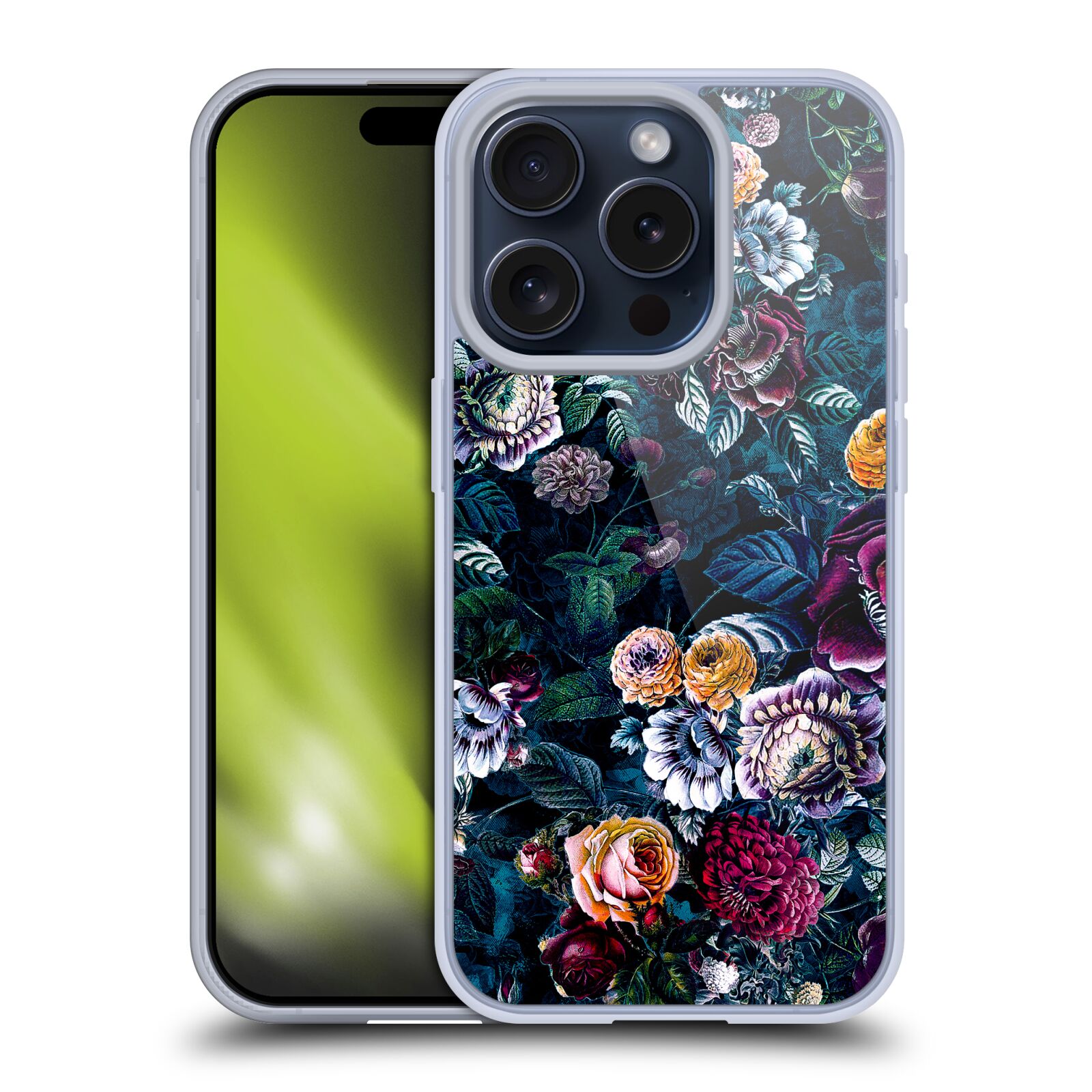 OFFICIAL RIZA PEKER NIGHT FLORAL SOFT GEL CASE FOR APPLE iPHONE PHONES - Picture 10 of 15