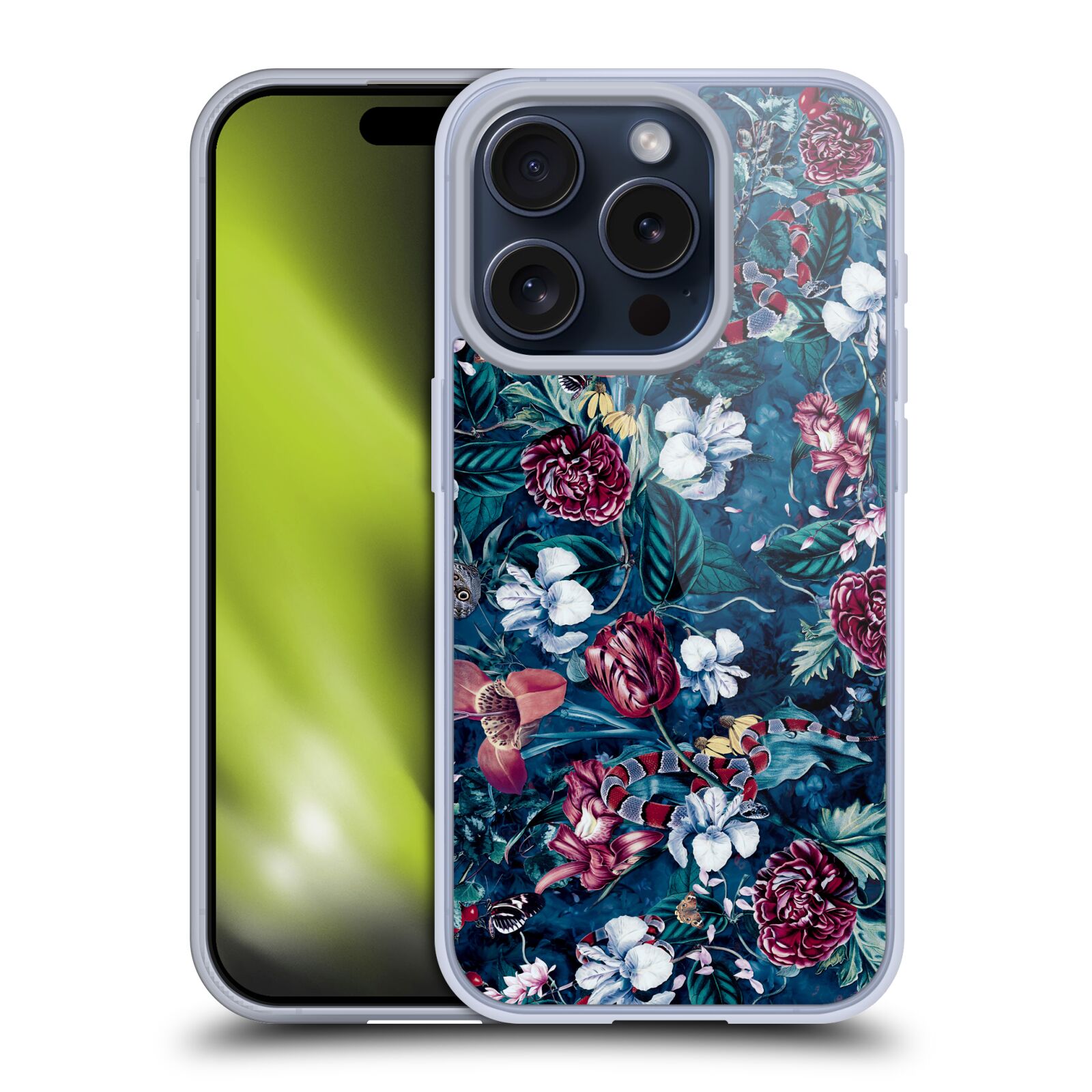 OFFICIAL RIZA PEKER NIGHT FLORAL SOFT GEL CASE FOR APPLE iPHONE PHONES - Picture 11 of 15