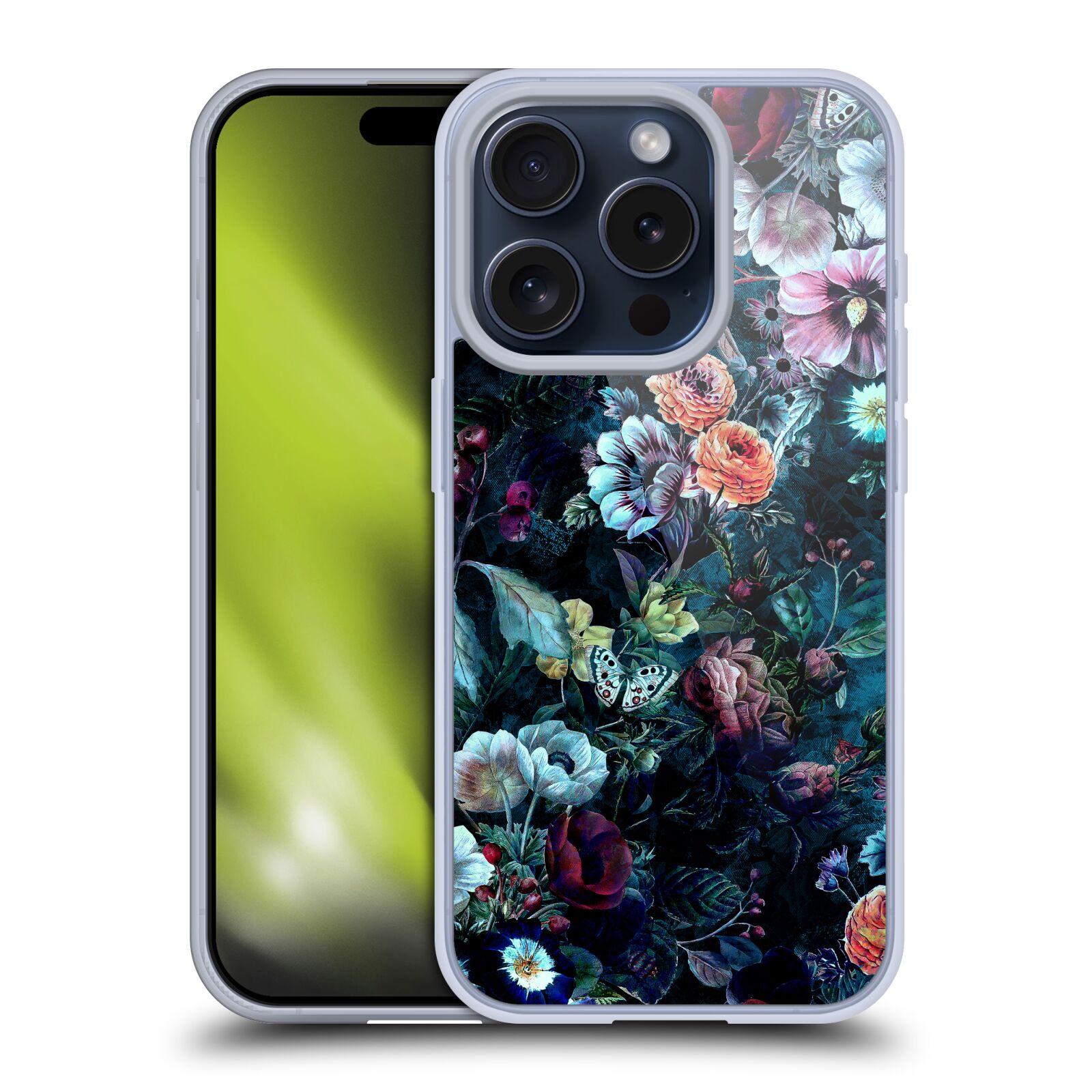 OFFICIAL RIZA PEKER NIGHT FLORAL SOFT GEL CASE FOR APPLE iPHONE PHONES - Picture 13 of 15