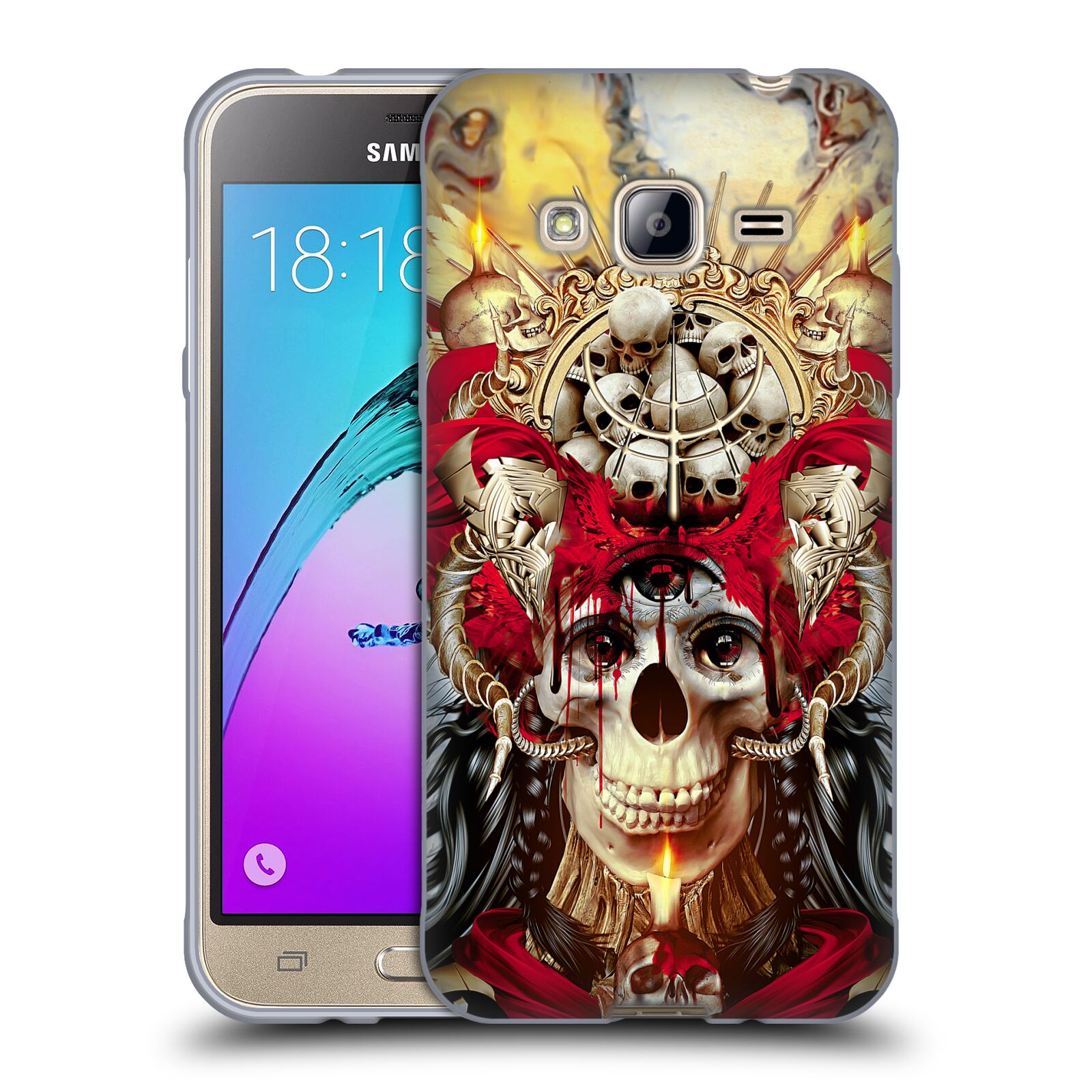 OFFICIAL RIZA PEKER SKULLS 9 SOFT GEL CASE FOR SAMSUNG PHONES 3 - Picture 8 of 18