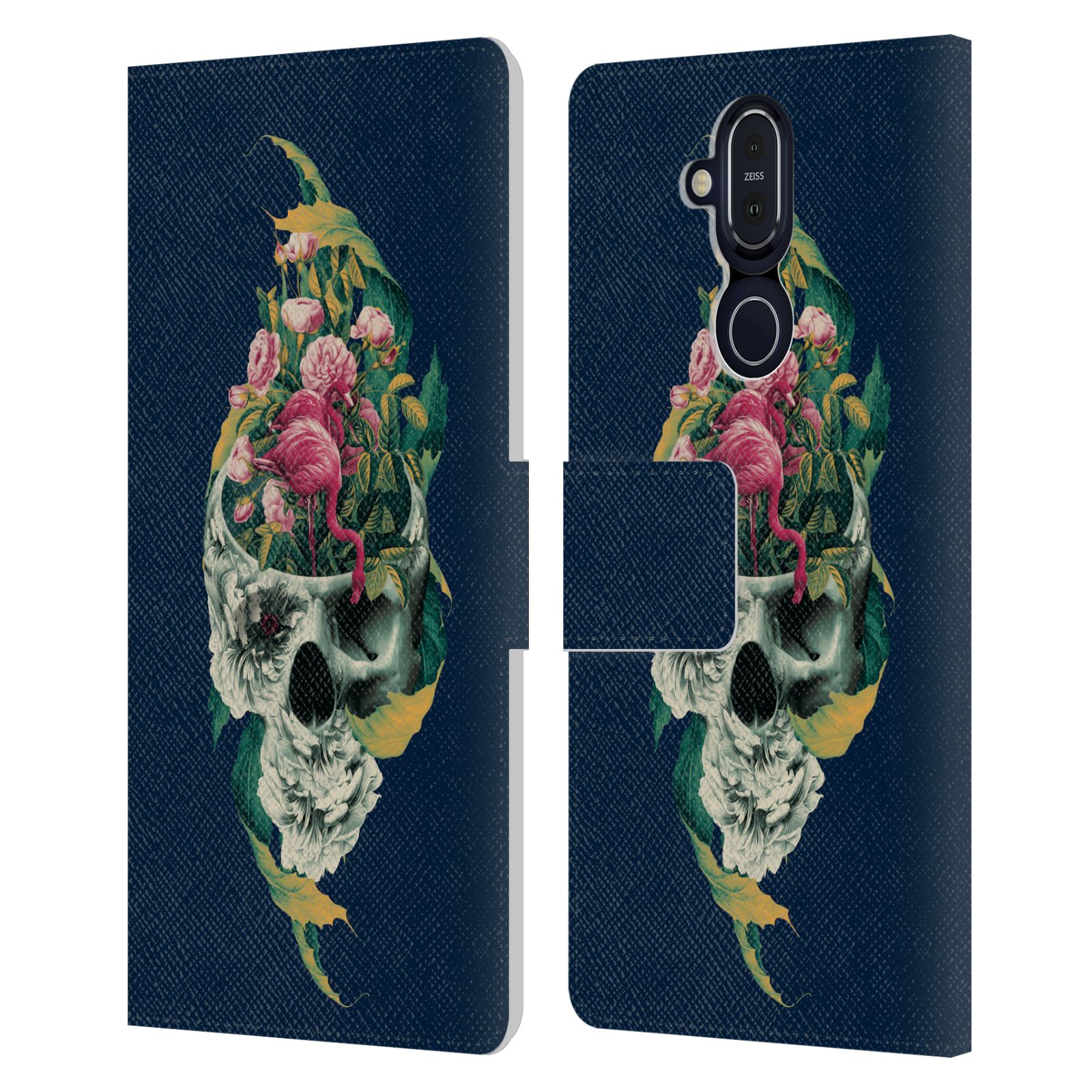OFFICIAL RIZA PEKER SKULLS 9 LEATHER BOOK WALLET CASE FOR MICROSOFT NOKIA PHONES - Picture 8 of 17