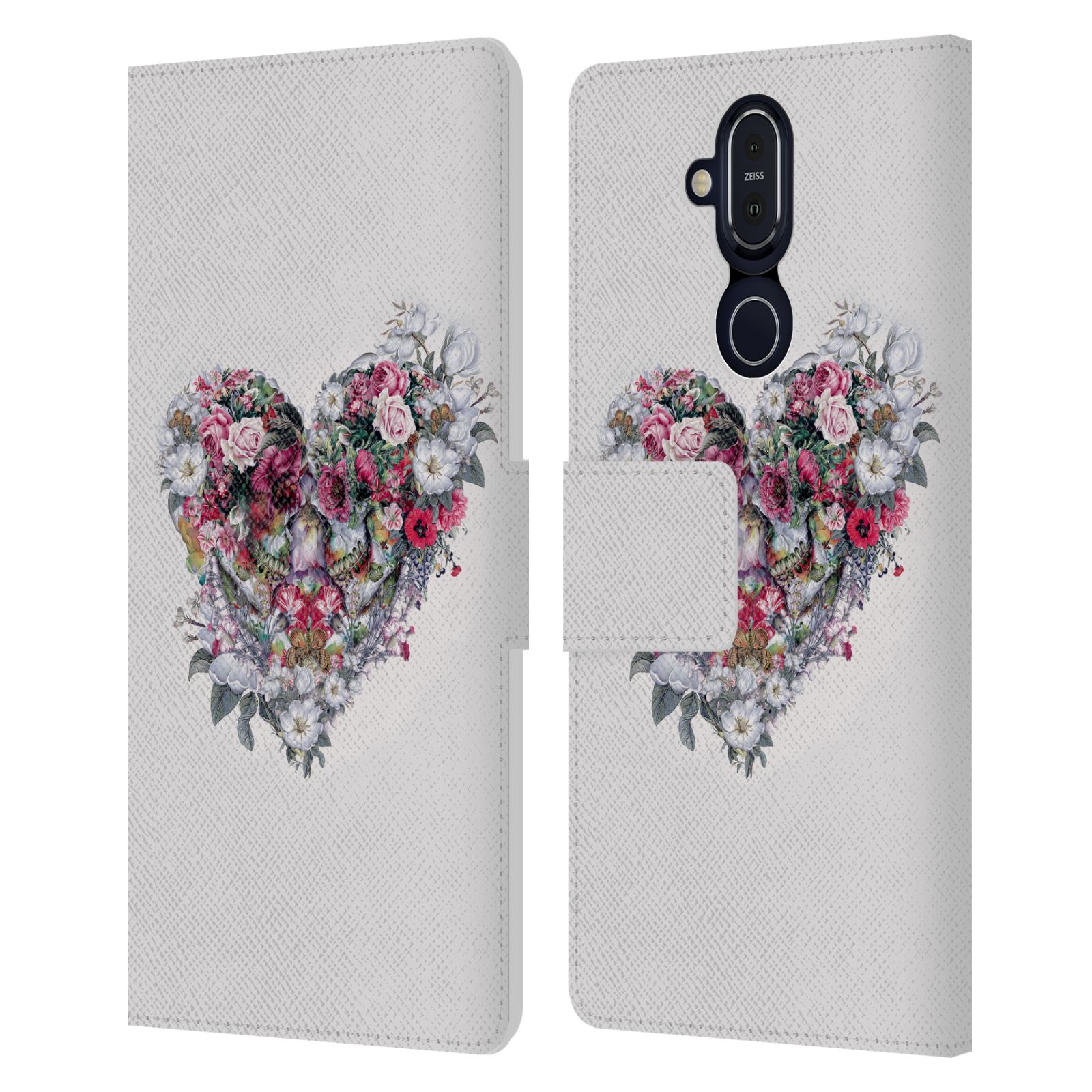OFFICIAL RIZA PEKER SKULLS 9 LEATHER BOOK WALLET CASE FOR MICROSOFT NOKIA PHONES - Picture 9 of 17