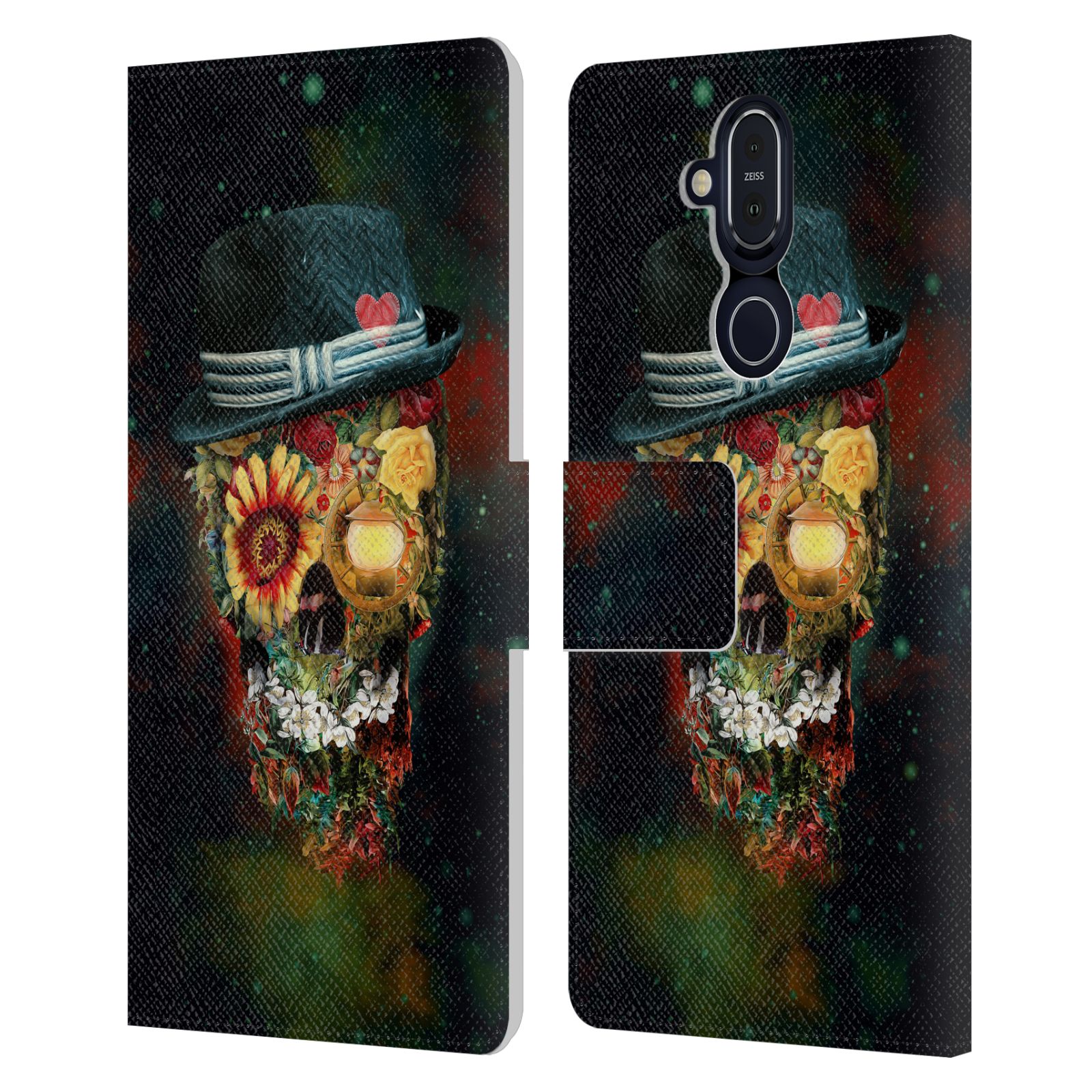 OFFICIAL RIZA PEKER SKULLS 9 LEATHER BOOK WALLET CASE FOR MICROSOFT NOKIA PHONES - Picture 15 of 17