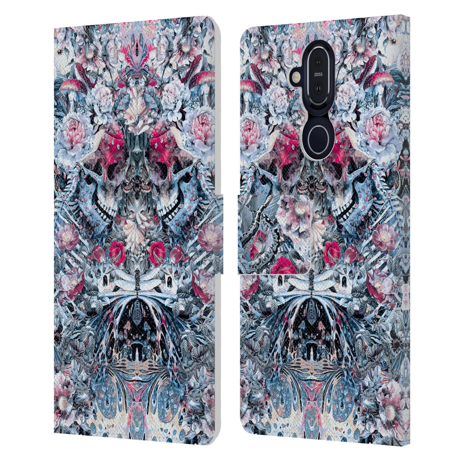 OFFICIAL RIZA PEKER SKULLS 9 LEATHER BOOK WALLET CASE FOR MICROSOFT NOKIA PHONES - Picture 17 of 17