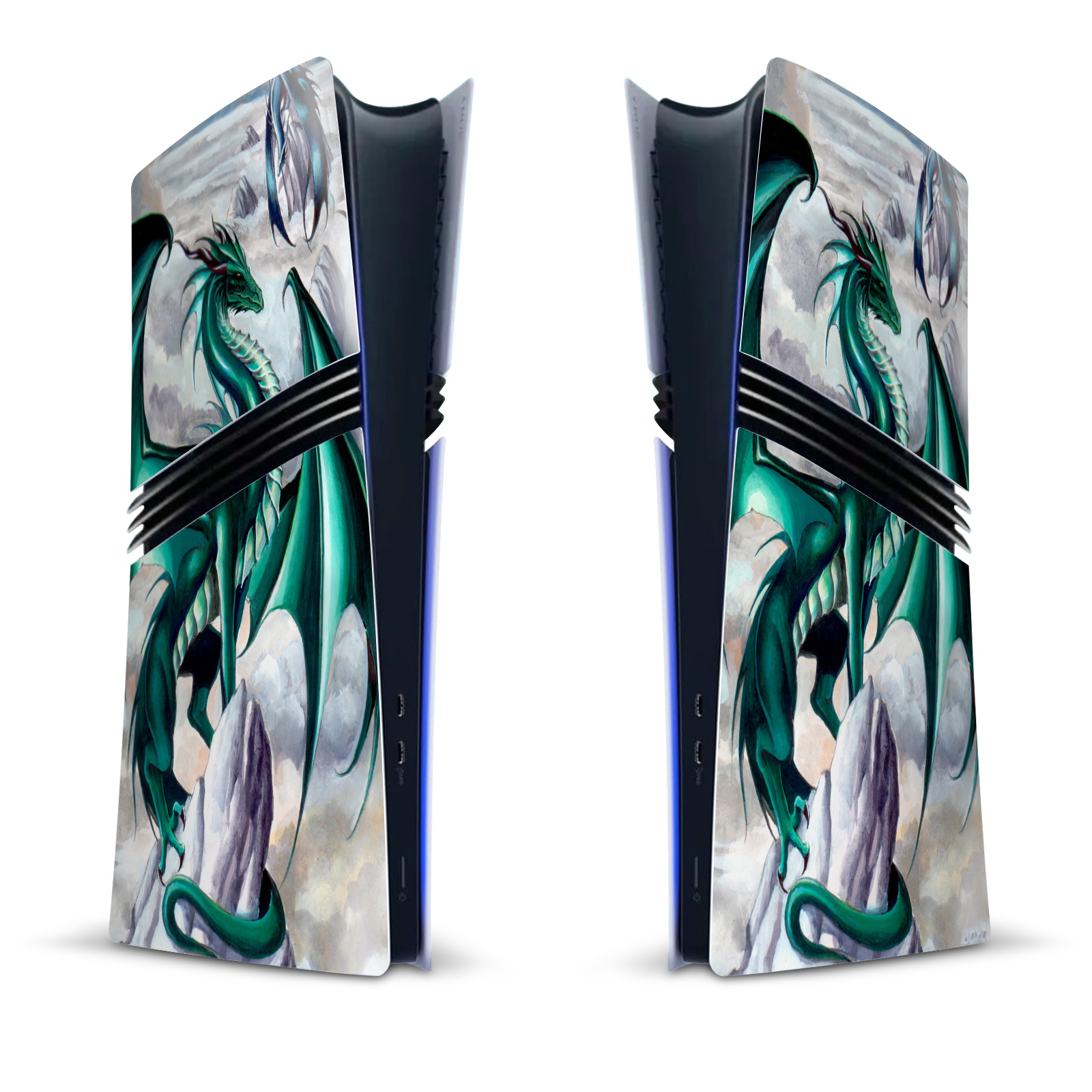 RUTH THOMPSON DRAGONS VINYL SKIN FOR SONY PS5 PRO DIGITAL EDITION CONSOLE