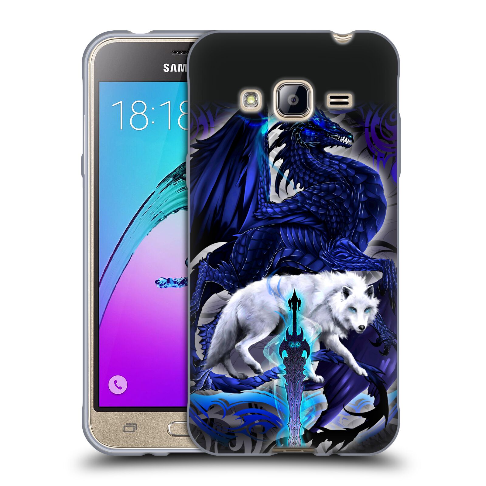 OFFICIAL RUTH THOMPSON DRAGONS WITH SWORDS SOFT GEL CASE FOR SAMSUNG PHONES 3 - Picture 8 of 14