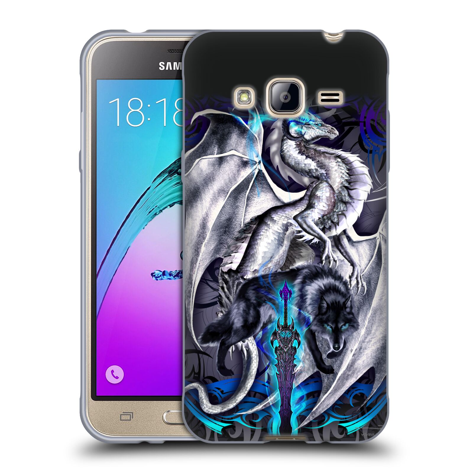 OFFICIAL RUTH THOMPSON DRAGONS WITH SWORDS SOFT GEL CASE FOR SAMSUNG PHONES 3 - Picture 9 of 14
