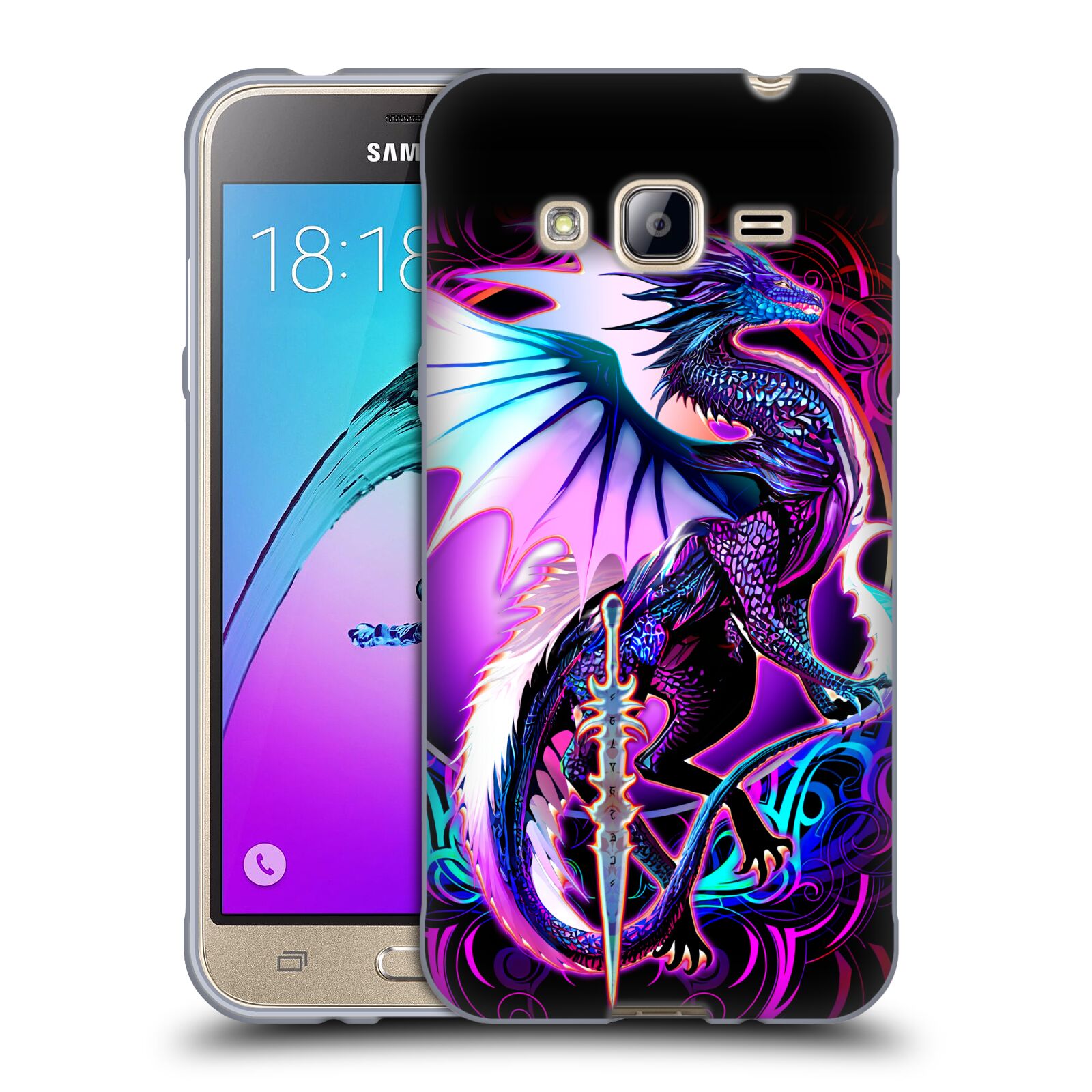 OFFICIAL RUTH THOMPSON DRAGONS WITH SWORDS SOFT GEL CASE FOR SAMSUNG PHONES 3 - Picture 11 of 14