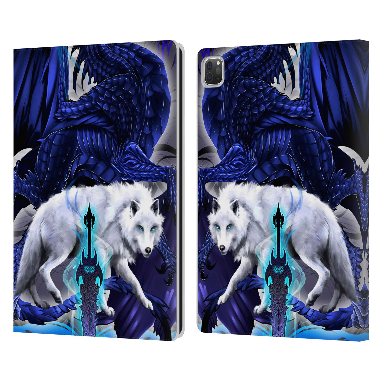 OFFICIAL RUTH THOMPSON DRAGONS WITH SWORDS LEATHER BOOK CASE FOR APPLE iPAD - 第 7/13 張圖片