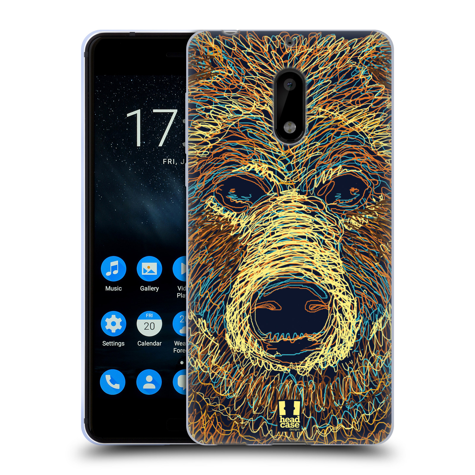 HEAD CASE DESIGNS SCRIBBLE ANIMAL FACES SOFT GEL CASE FOR NOKIA PHONES 1 - Picture 8 of 12