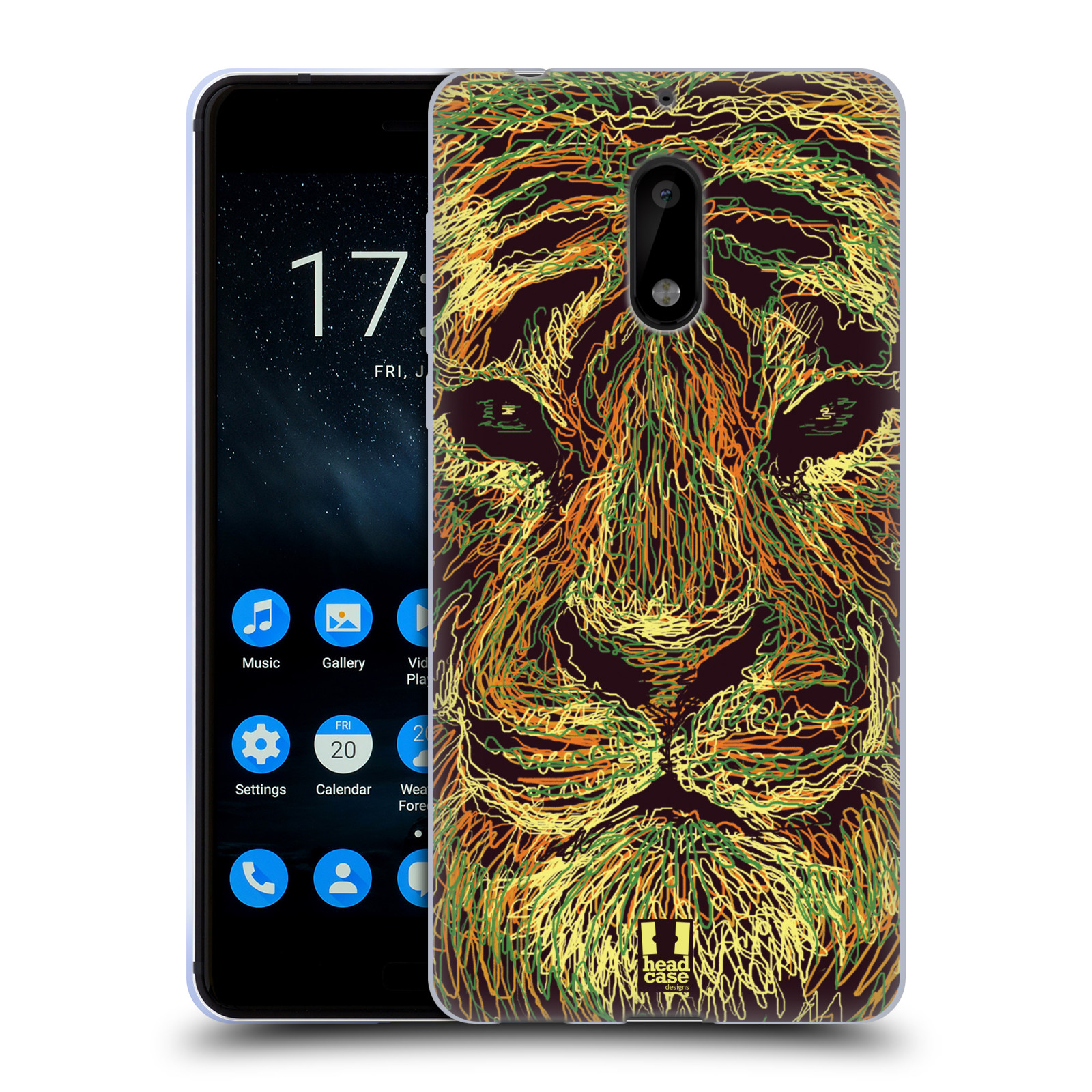HEAD CASE DESIGNS SCRIBBLE ANIMAL FACES SOFT GEL CASE FOR NOKIA PHONES 1 - Picture 11 of 12
