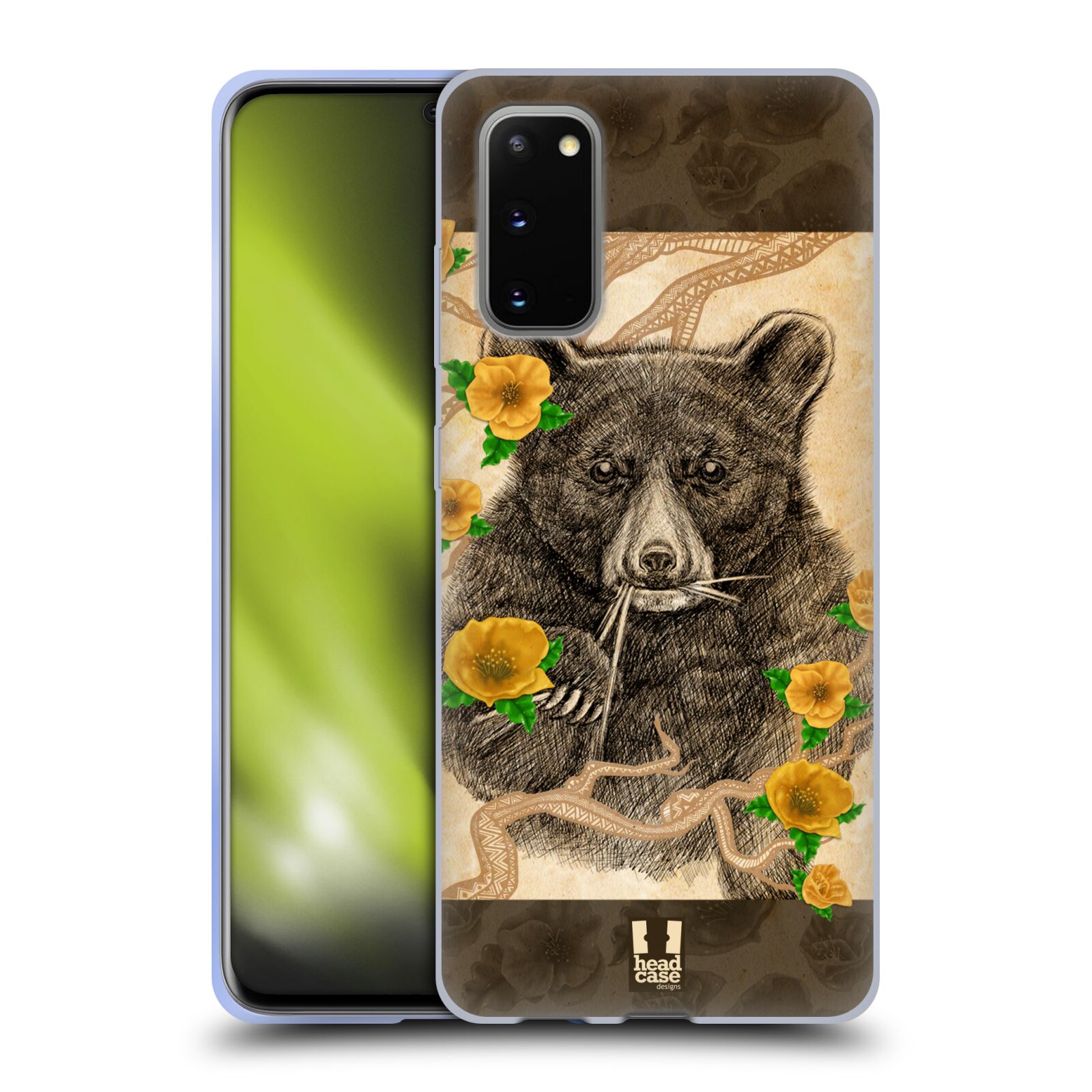 HEAD CASE DESIGNS STIPPLE ART ANIMALS SOFT GEL CASE FOR SAMSUNG PHONES 1 - Picture 8 of 10