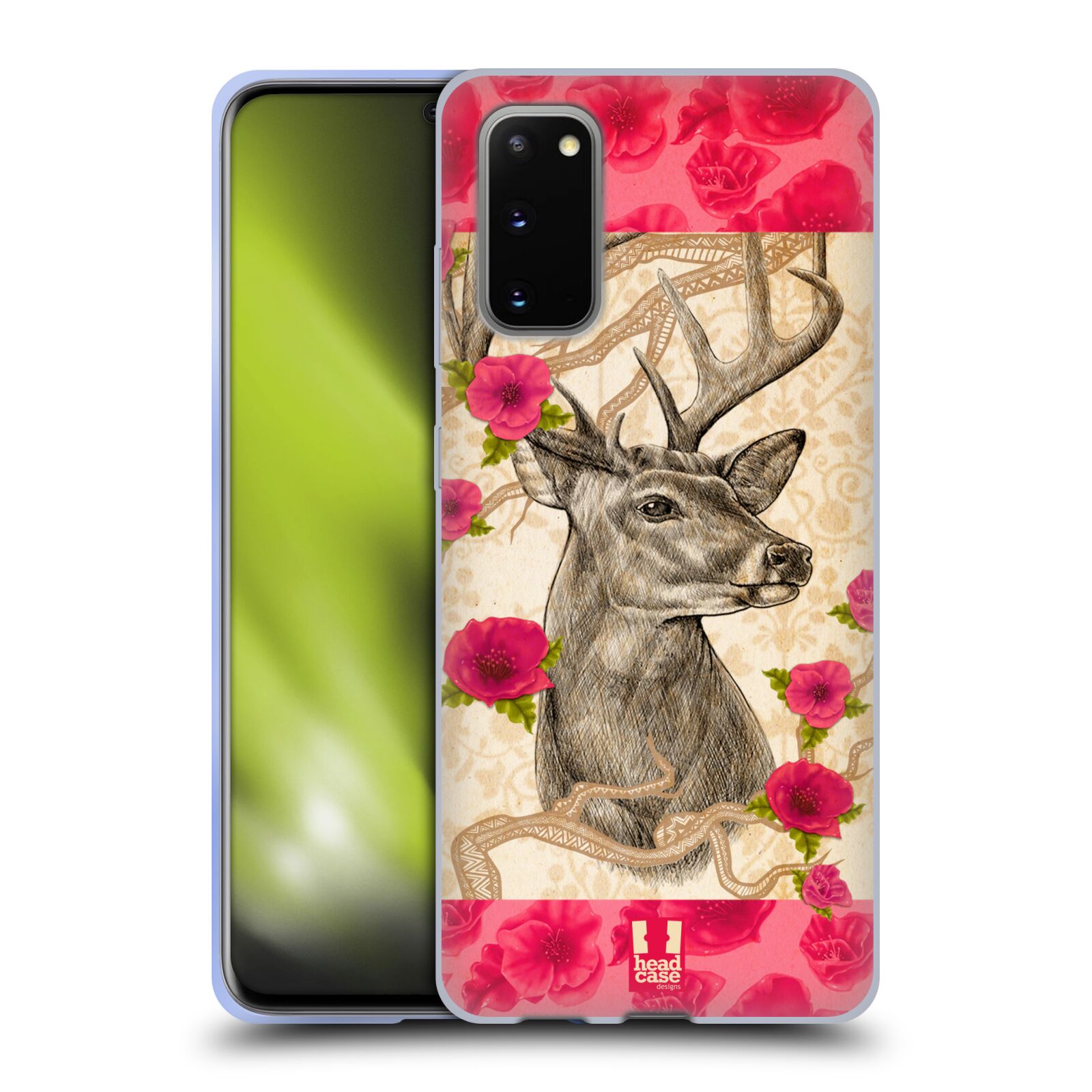 HEAD CASE DESIGNS STIPPLE ART ANIMALS SOFT GEL CASE FOR SAMSUNG PHONES 1 - Picture 9 of 10