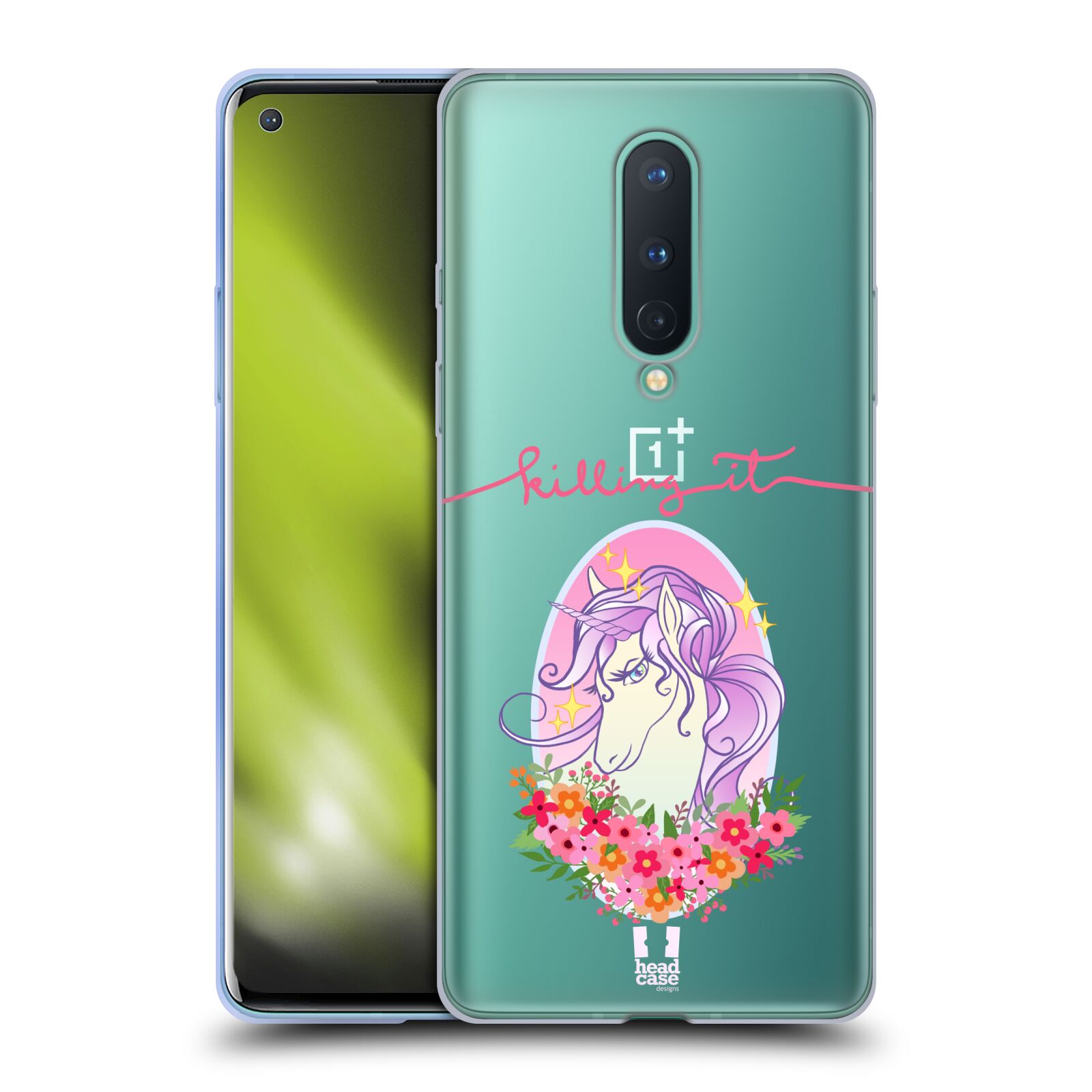 FUNDA HEAD CASE DESIGNS CON DIBUJO DE UNICORNIOS ATREVIDA DE GEL SUAVE PARA TELÉFONOS GOOGLE ONEPLUS - Imagen 8 de 11