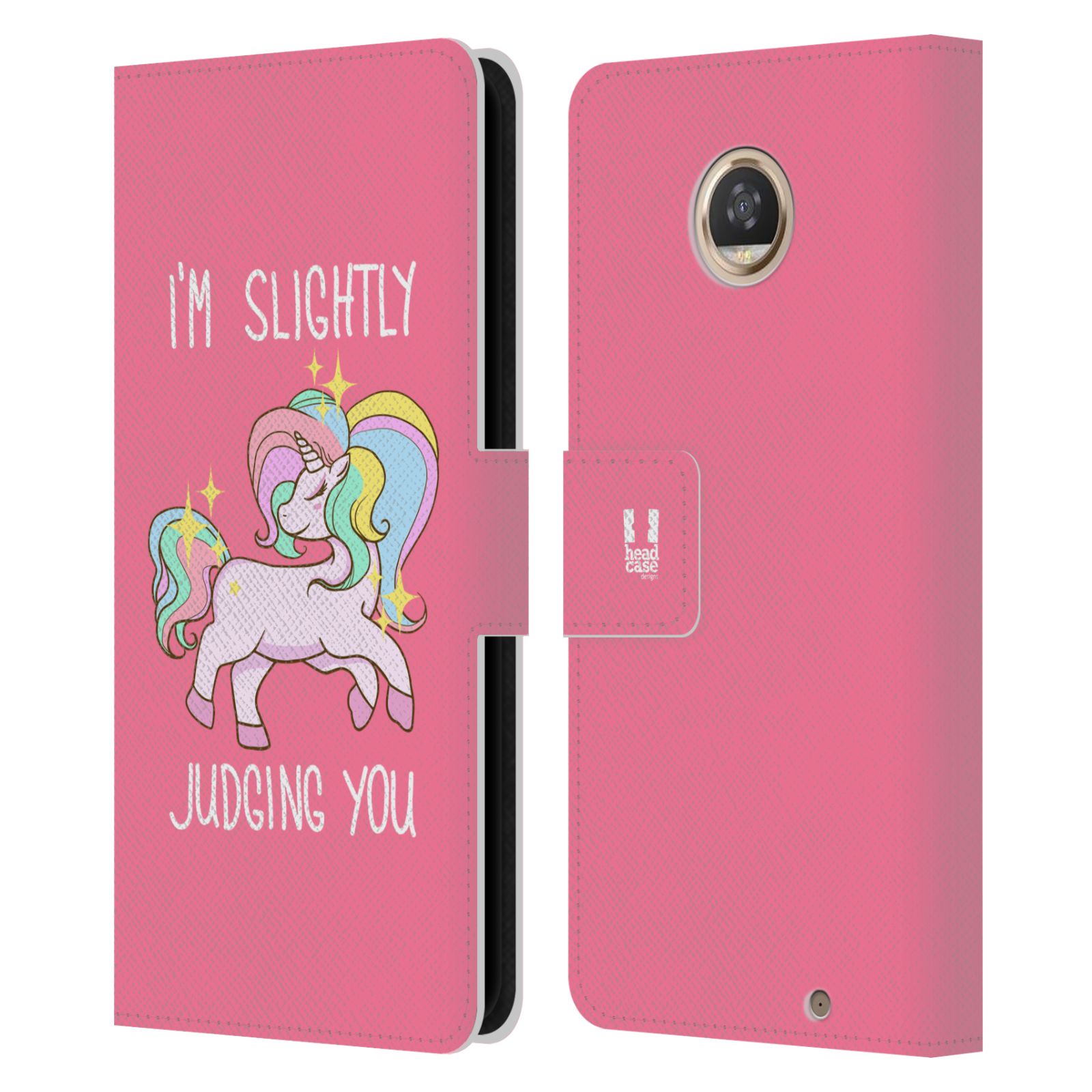 HEAD CASE DESIGNS SASSY UNICORNS LEATHER BOOK WALLET CASE FOR MOTOROLA PHONES - Picture 9 of 10