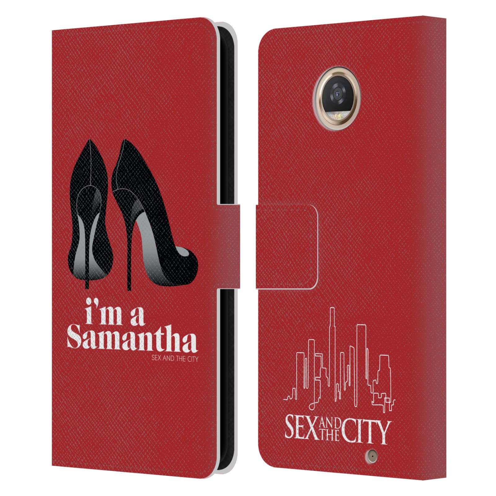 SEX AND THE CITY: TV SERIES CHARACTERS LEATHER BOOK CASE FOR MOTOROLA PHONES - Picture 12 of 18