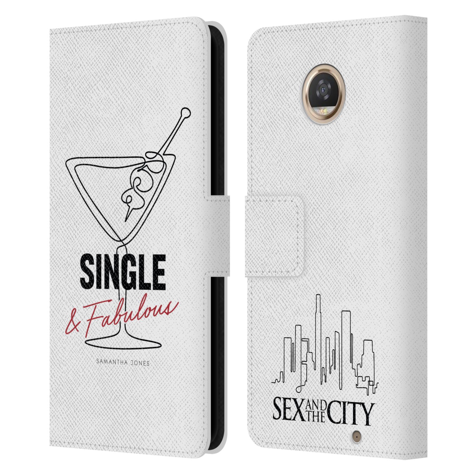 SEX AND THE CITY: TV SERIES CHARACTERS LEATHER BOOK CASE FOR MOTOROLA PHONES - Picture 18 of 18
