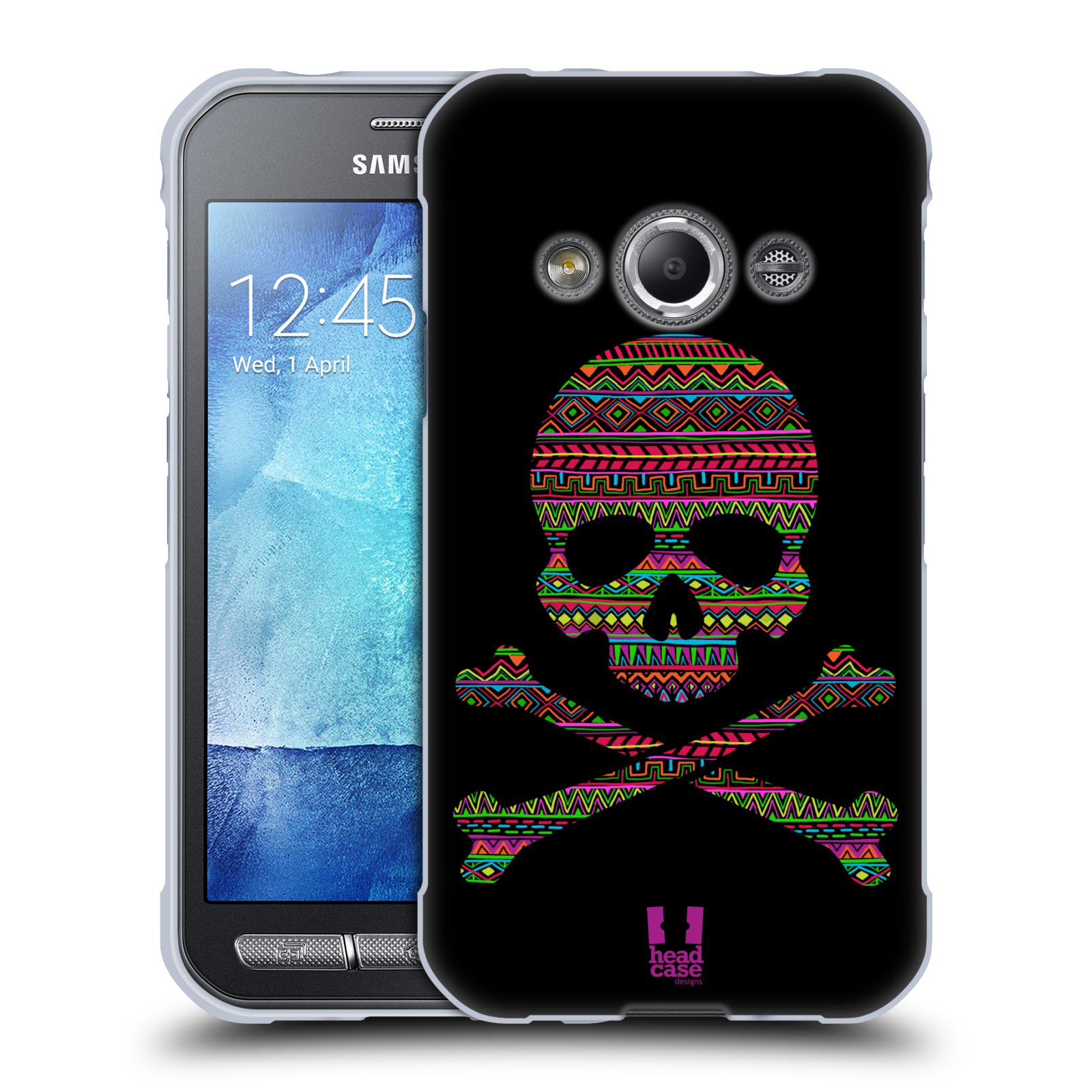 HEAD CASE DESIGNS SKULLS AND CROSSBONES SOFT GEL CASE FOR SAMSUNG PHONES 4