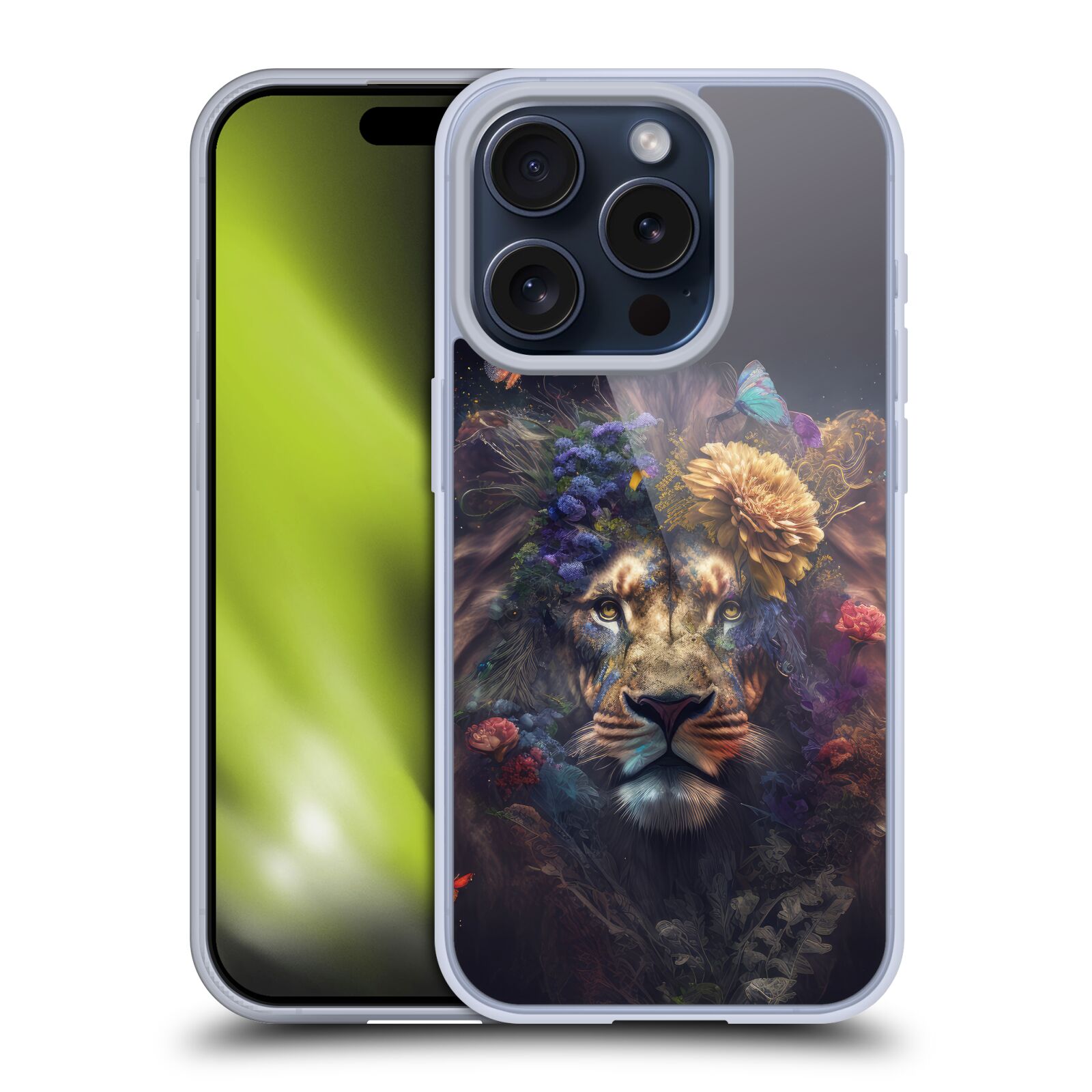 SPACESCAPES LIONS FLORAUX ÉTUI COQUE EN GEL MOLLE POUR APPLE iPHONE TÉLÉPHONES - Photo 12 sur 14