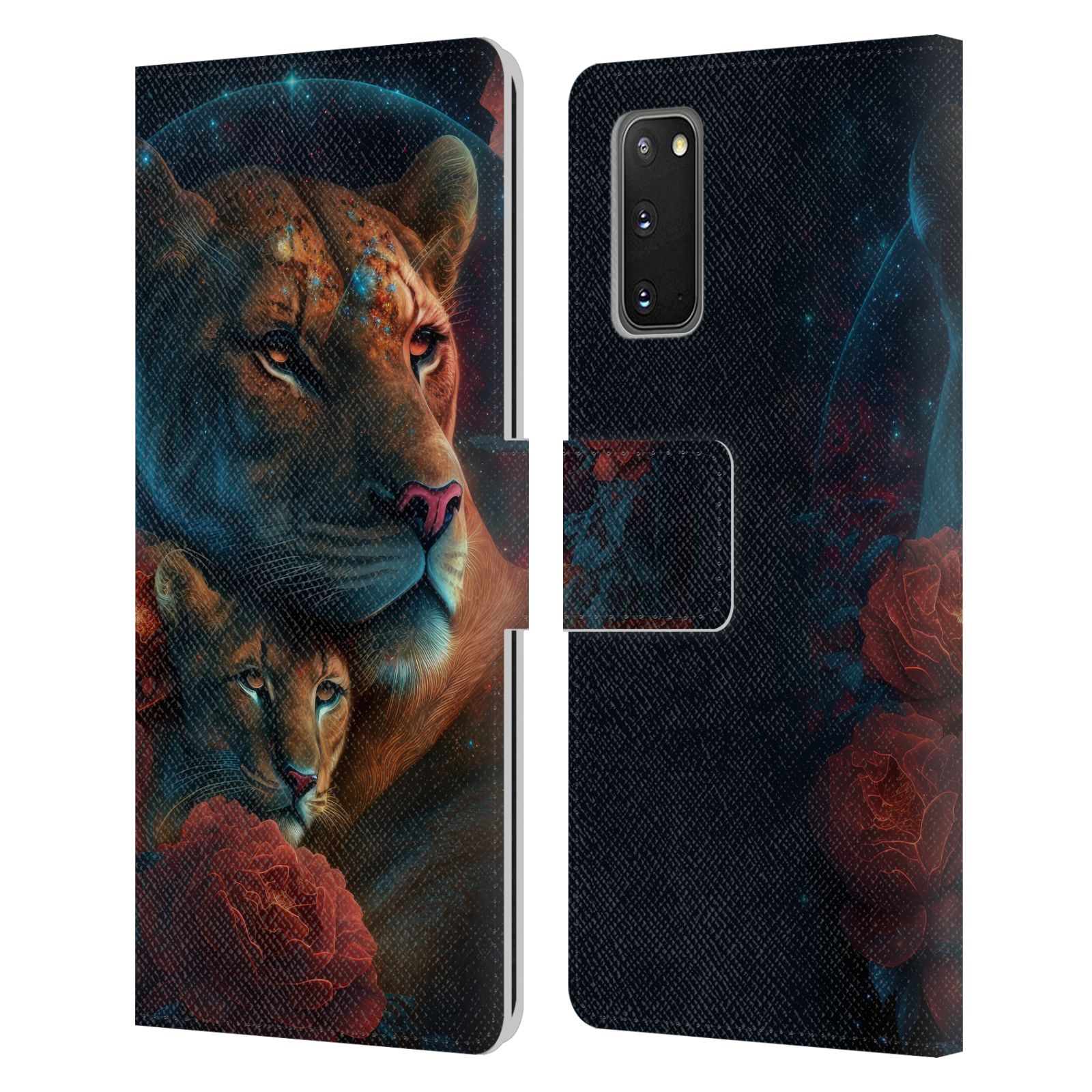 OFFICIEL SPACESCAPES LIONS FLORAUX ÉTUI COQUE EN CUIR POUR SAMSUNG TÉLÉPHONES 1 - Photo 12 sur 13