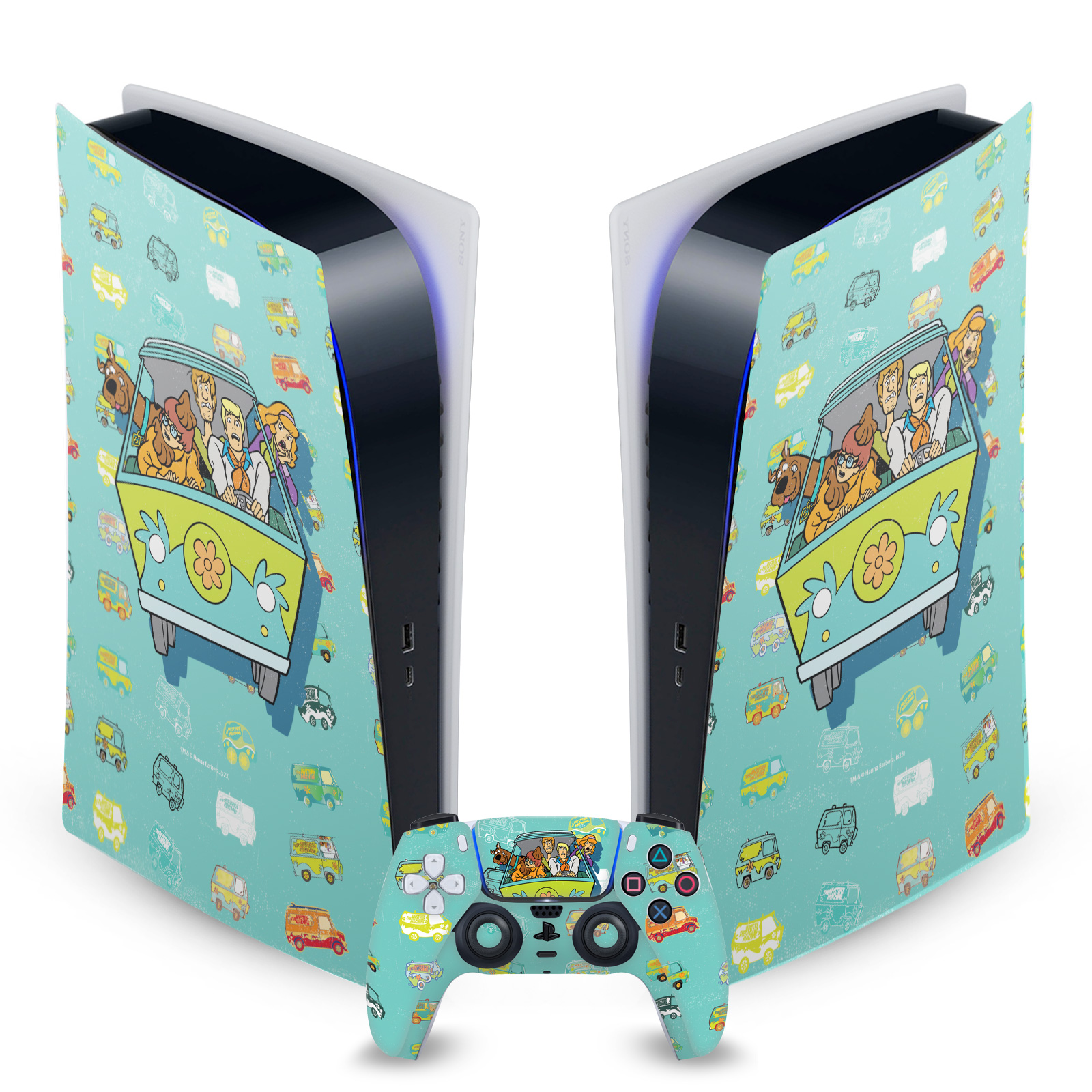 OFFICIAL SCOOBY-DOO GRAPHICS VINYL SKIN FOR SONY PS5 DIGITAL EDITION BUNDLE