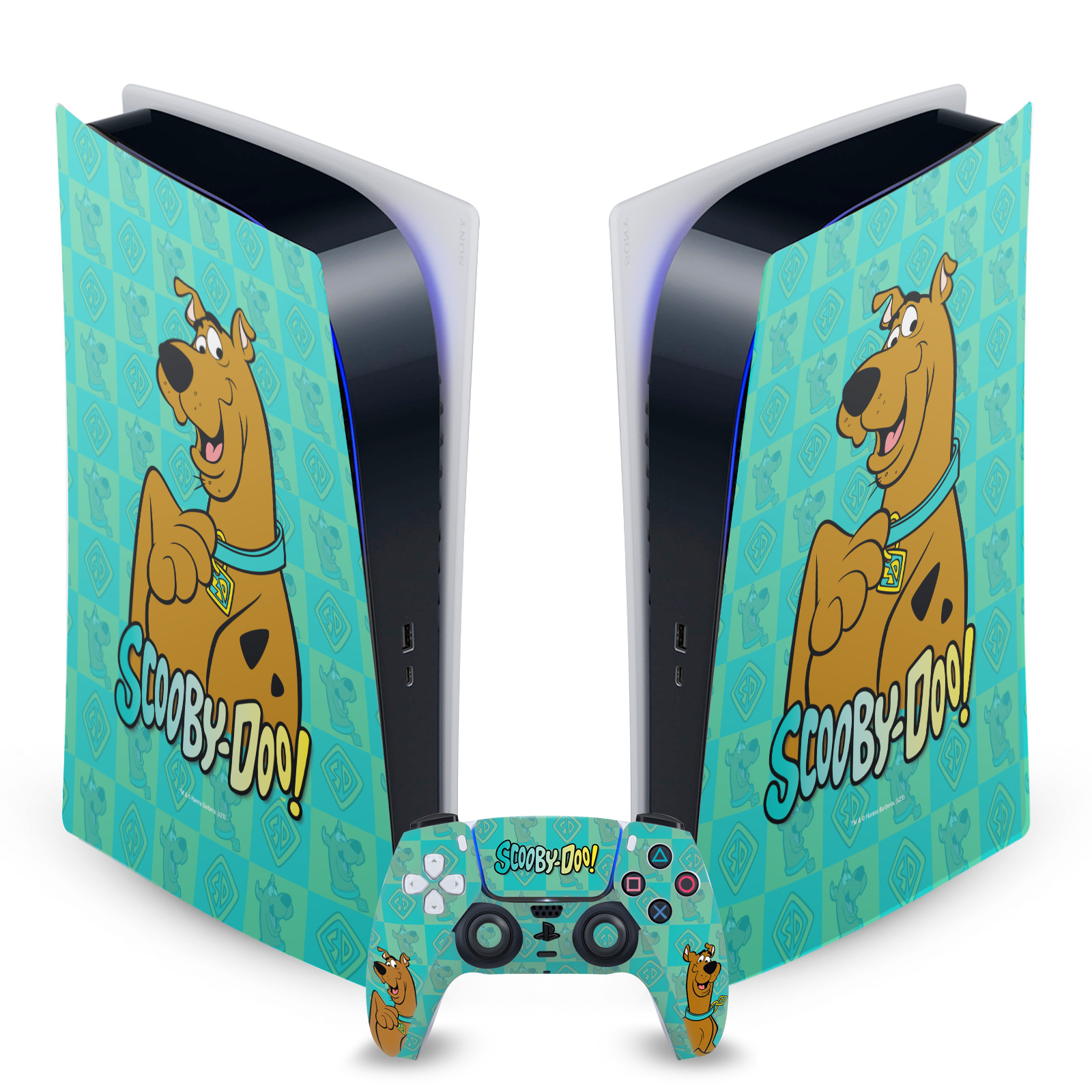 OFFICIAL SCOOBY-DOO GRAPHICS VINYL SKIN FOR SONY PS5 DIGITAL EDITION BUNDLE