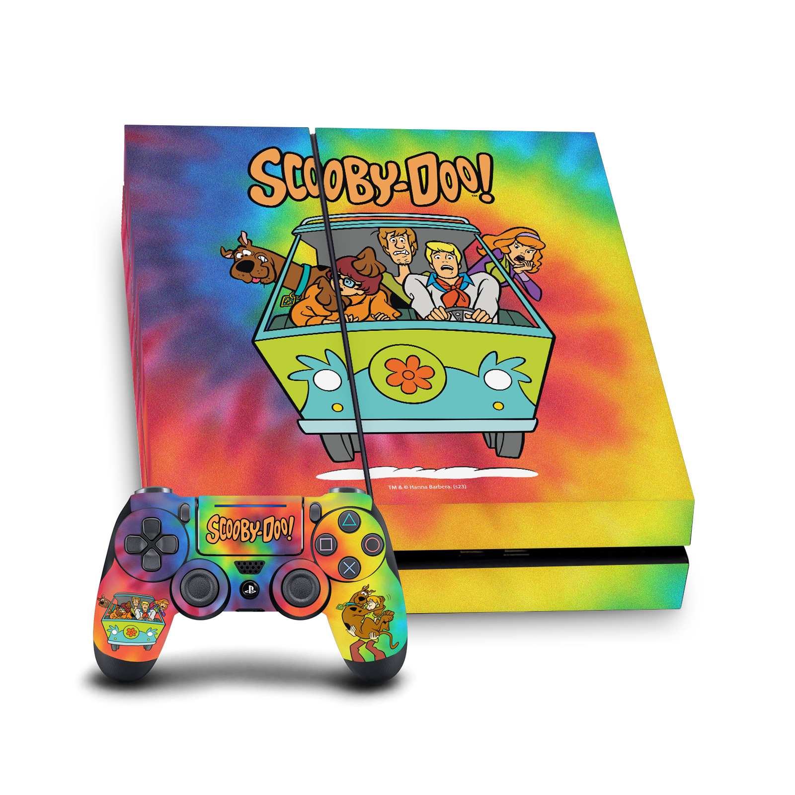 Tie Dye Gaming Skin for PS4 Console + DualShock 4