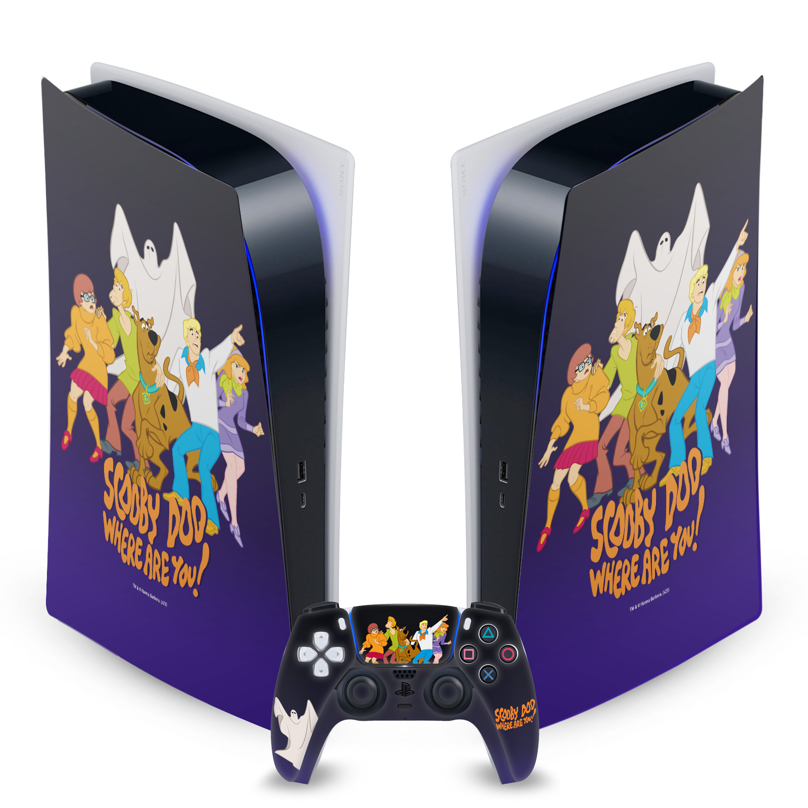 OFFICIAL SCOOBY-DOO GRAPHICS VINYL SKIN FOR SONY PS5 DIGITAL EDITION BUNDLE