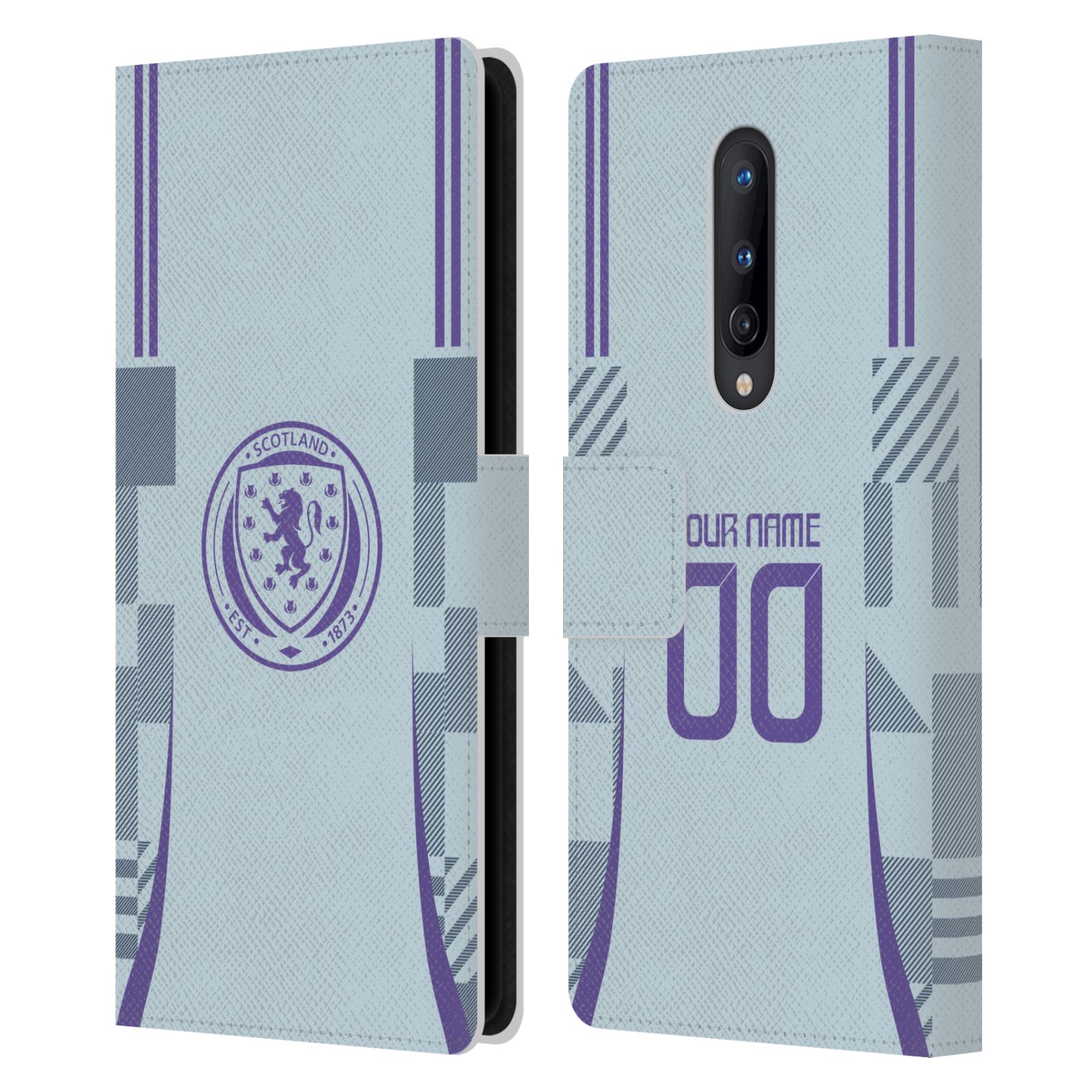 CUSTOM SCOTLAND NATIONAL TEAM 2024/25 KIT LEATHER BOOK CASE FOR ONEPLUS PHONES - 第 7/8 張圖片