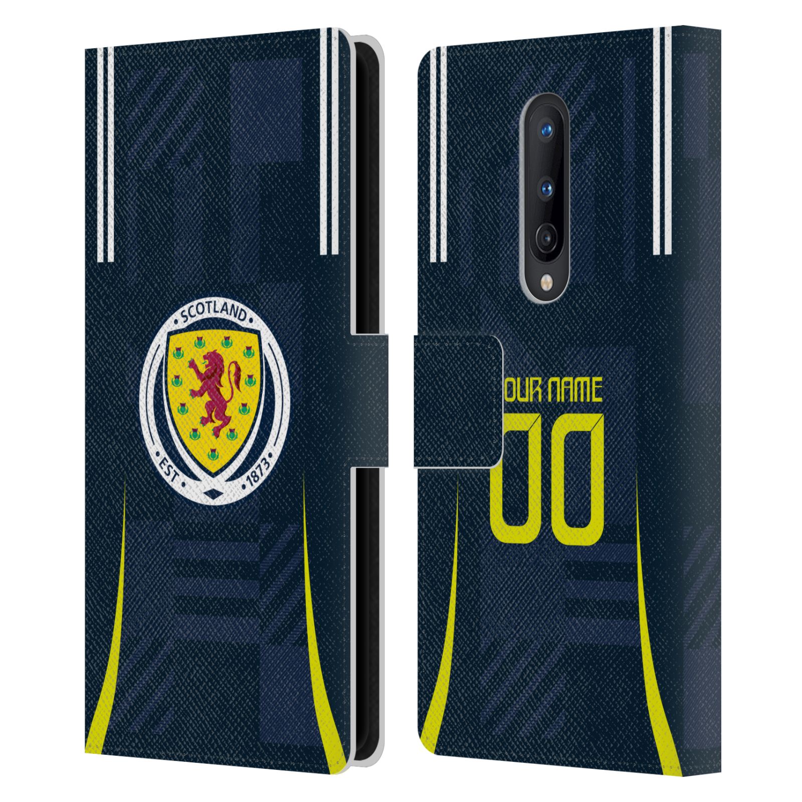 CUSTOM SCOTLAND NATIONAL TEAM 2024/25 KIT LEATHER BOOK CASE FOR ONEPLUS PHONES - 第 8/8 張圖片