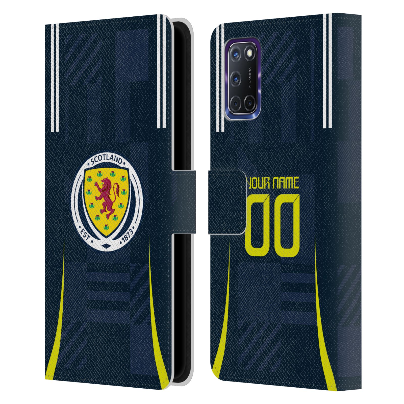 CUSTOMIZED SCOTLAND NATIONAL TEAM 2024/25 KIT LEATHER BOOK CASE FOR OPPO PHONES - 第 8/8 張圖片