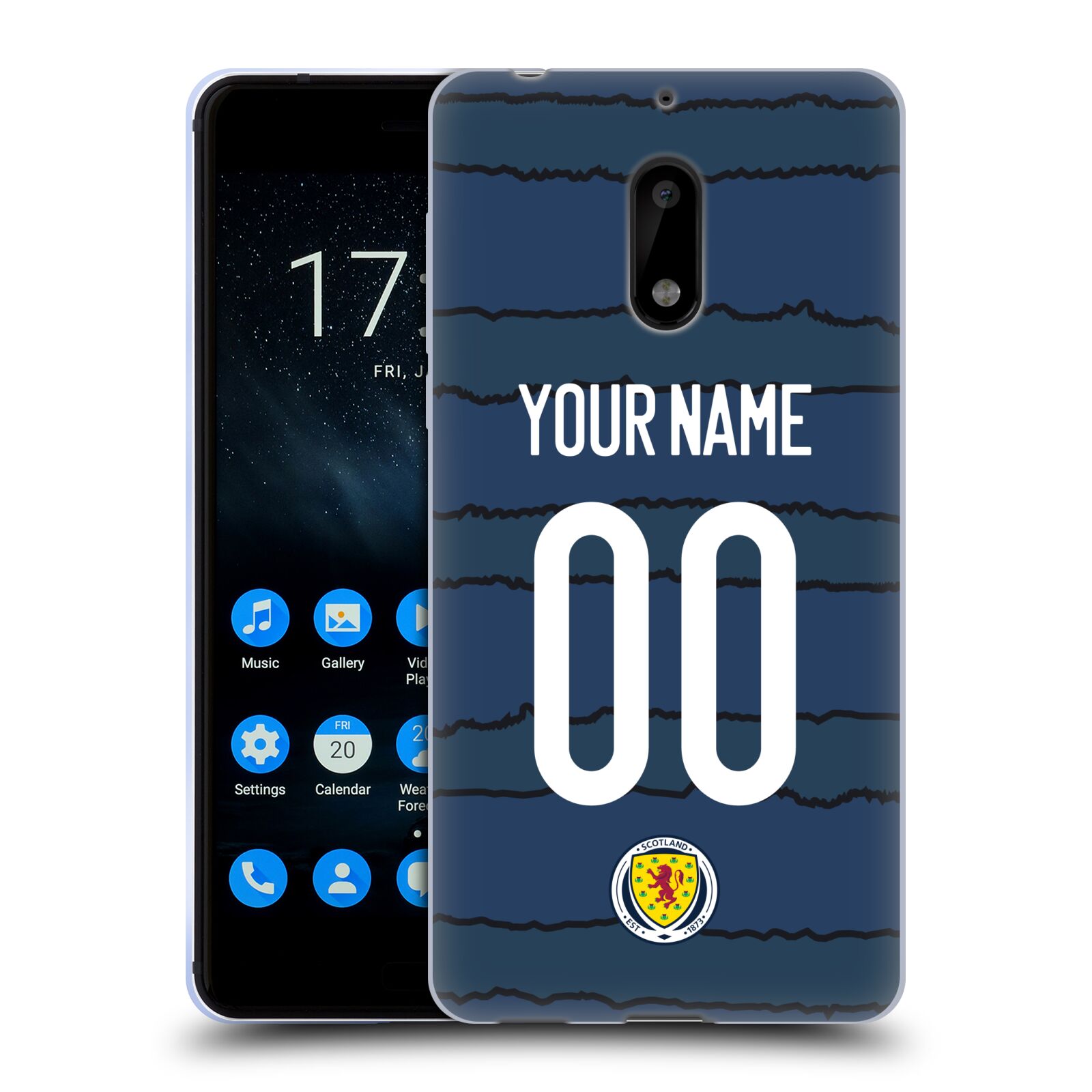 PERSONALISED SCOTLAND NATIONAL TEAM 2020/21 KIT SOFT GEL CASE FOR NOKIA PHONES 1 - Picture 8 of 8