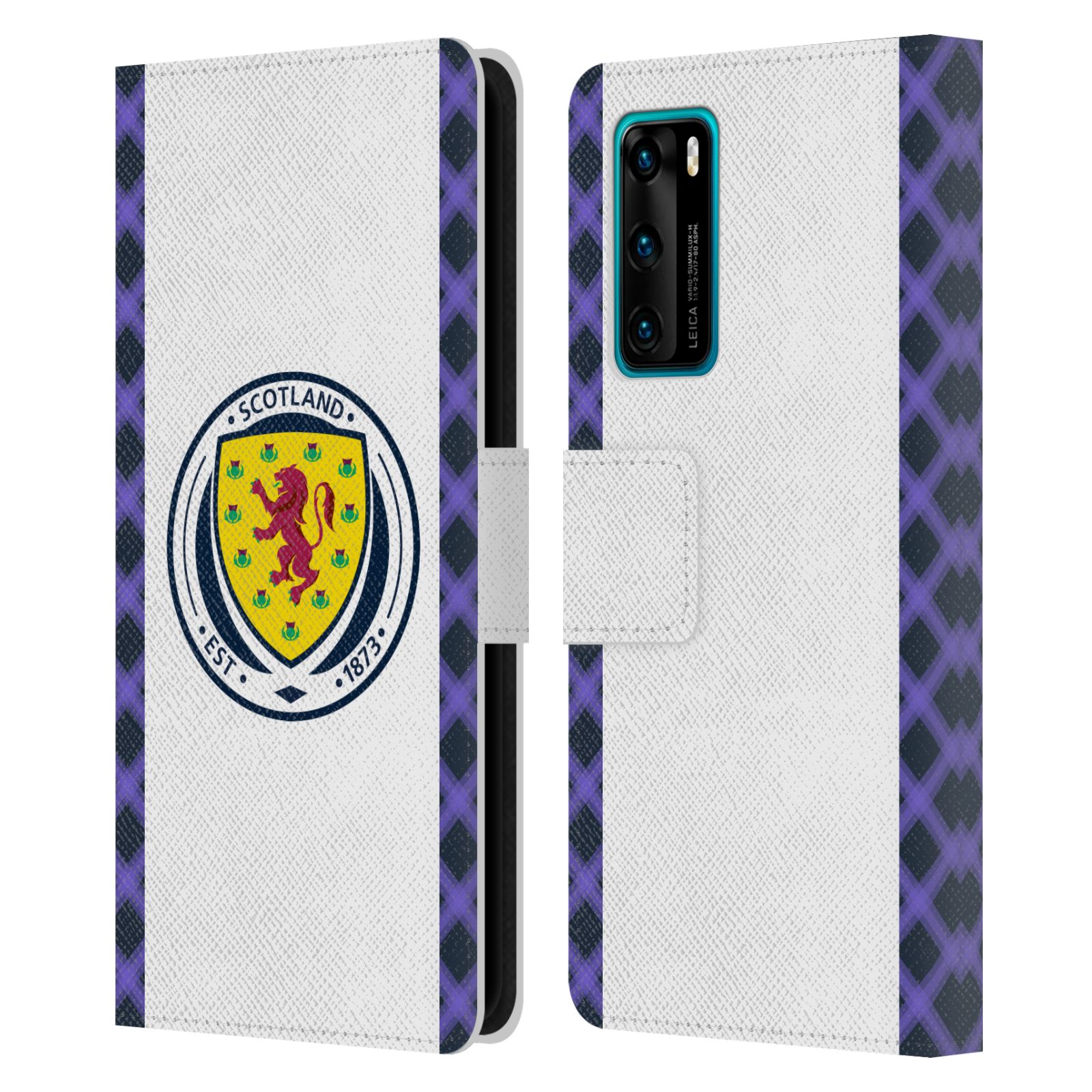 SCOTLAND NATIONAL FOOTBALL TEAM 2022/23 KITS LEATHER BOOK CASE FOR HUAWEI PHONES - 第 7/8 張圖片
