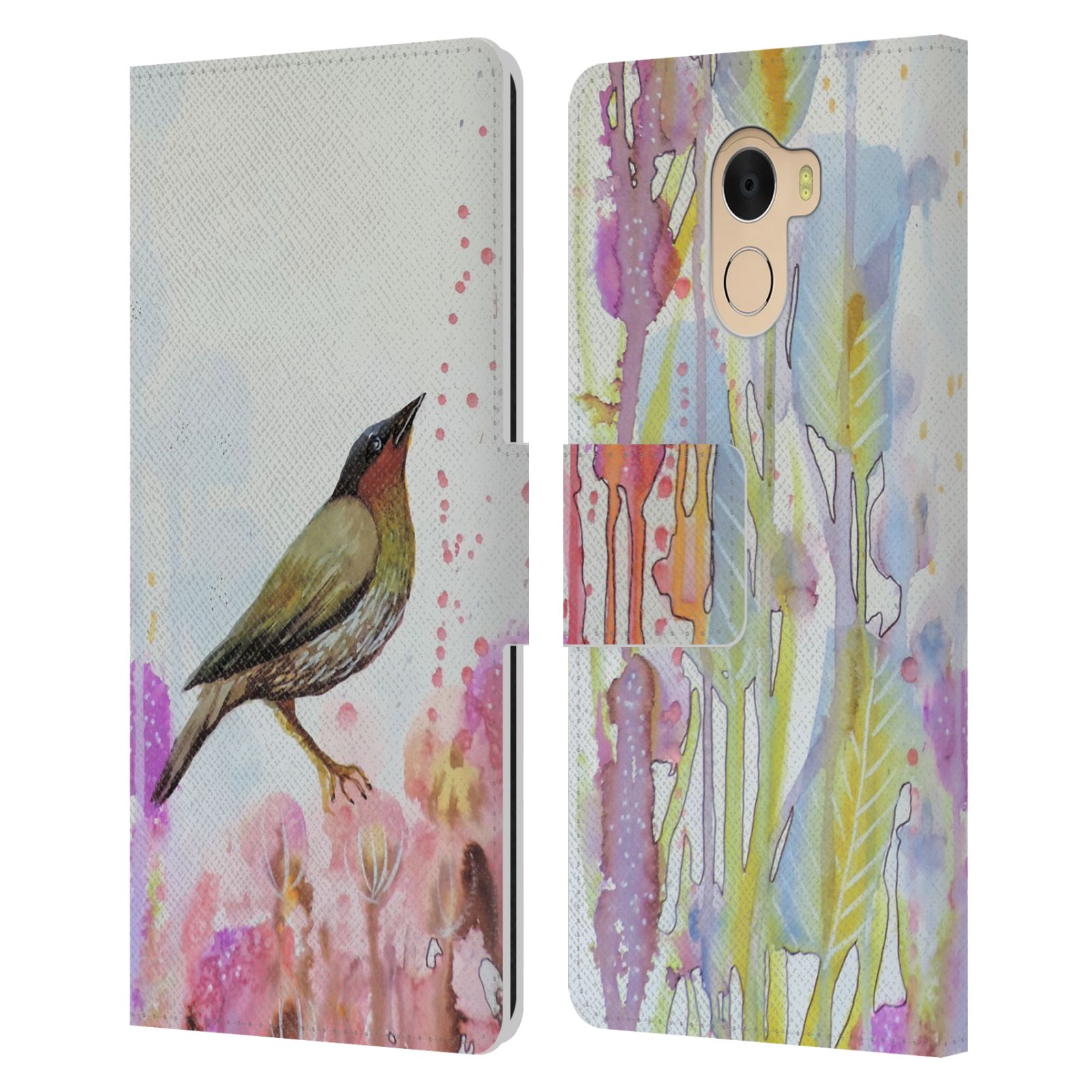 FUNDA BILLETERA LIBRO 3 CUERO OFICIAL SYLVIE DEMERS BIRDS PARA WILEYFOX Y ESENCIAL - Imagen 9 de 21