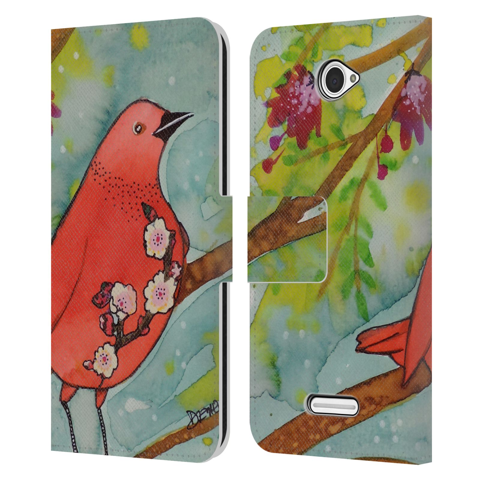 OFFICIAL SYLVIE DEMERS BIRDS 3 LEATHER BOOK WALLET CASE COVER FOR SONY PHONES 2 - Foto 9 di 20