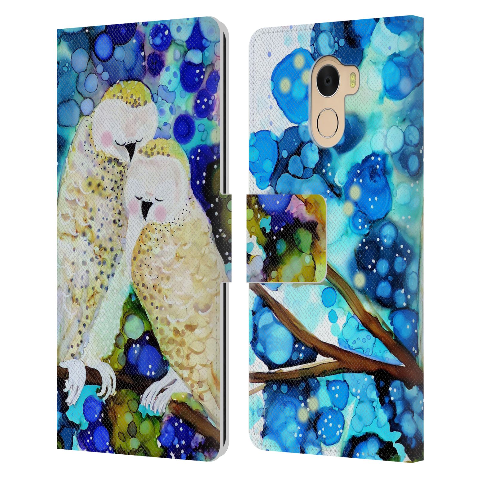 FUNDA BILLETERA LIBRO 3 CUERO OFICIAL SYLVIE DEMERS BIRDS PARA WILEYFOX Y ESENCIAL - Imagen 14 de 21