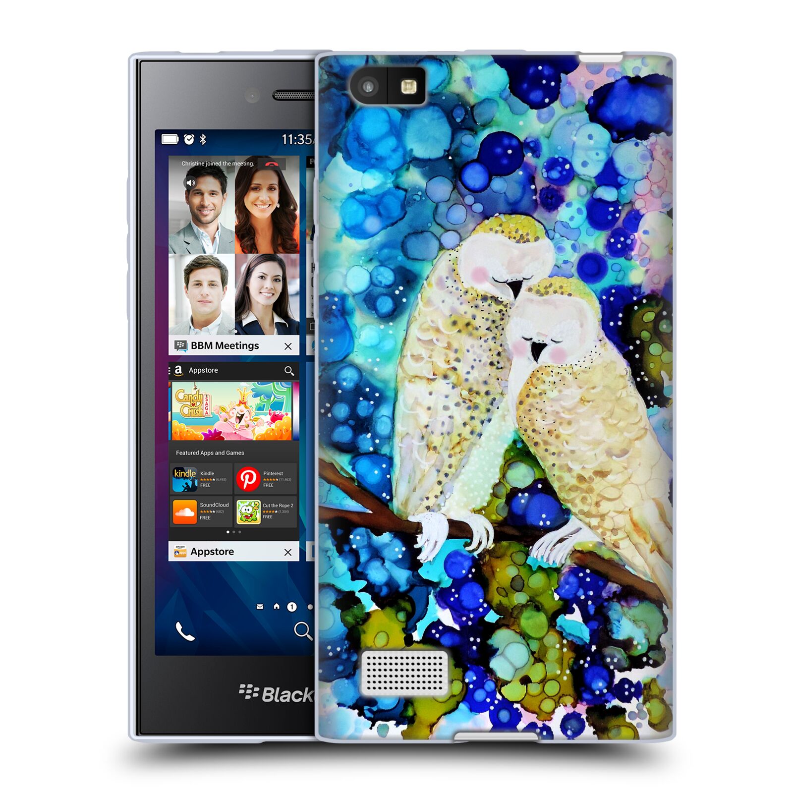 OFFICIAL SYLVIE DEMERS BIRDS 3 SOFT GEL CASE FOR BLACKBERRY PHONES - Picture 15 of 22