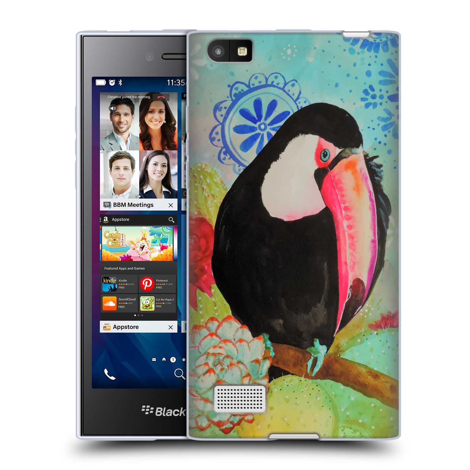 OFFICIAL SYLVIE DEMERS BIRDS 3 SOFT GEL CASE FOR BLACKBERRY PHONES - Picture 21 of 22